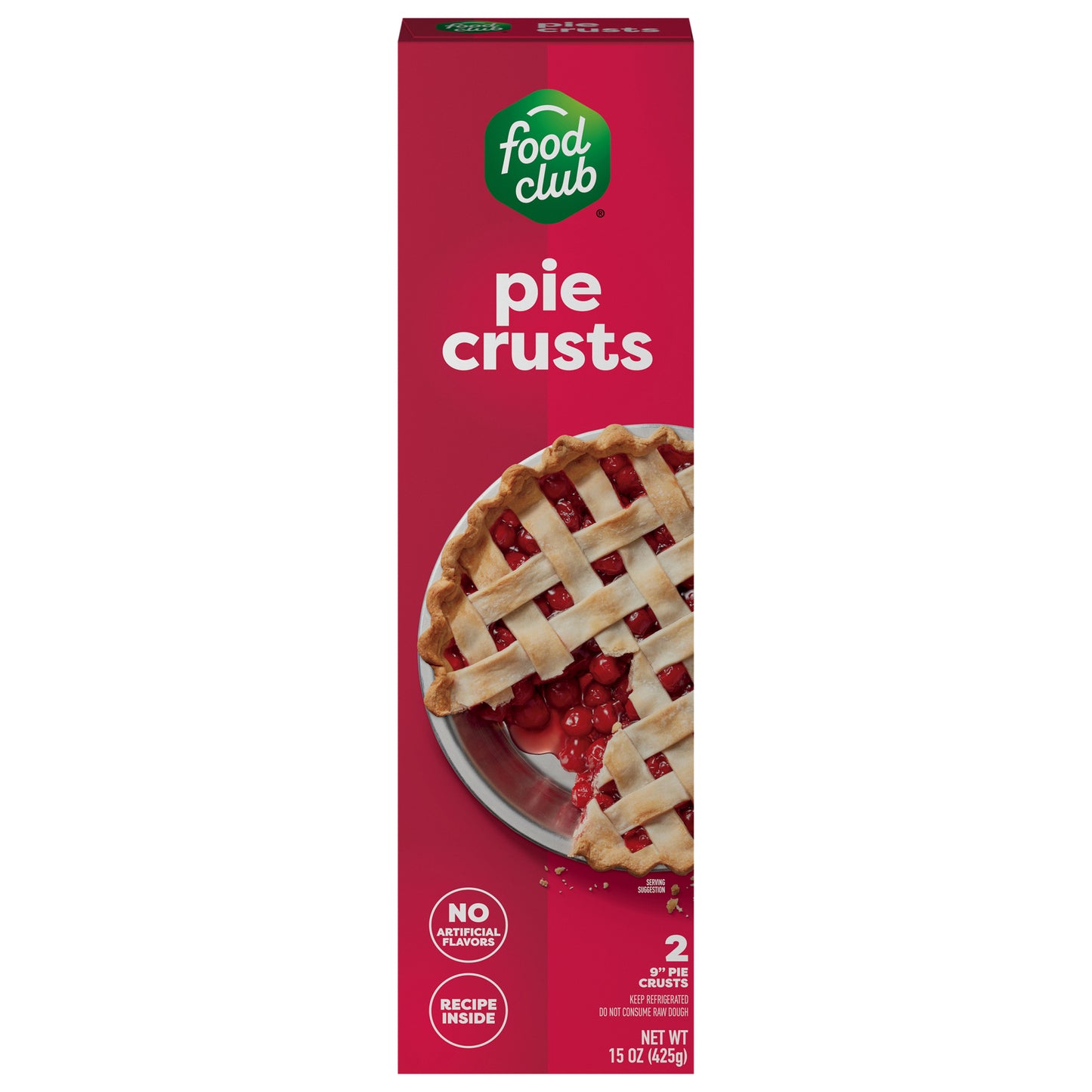 Food Club 9 Inch Pie Crusts 2 ea