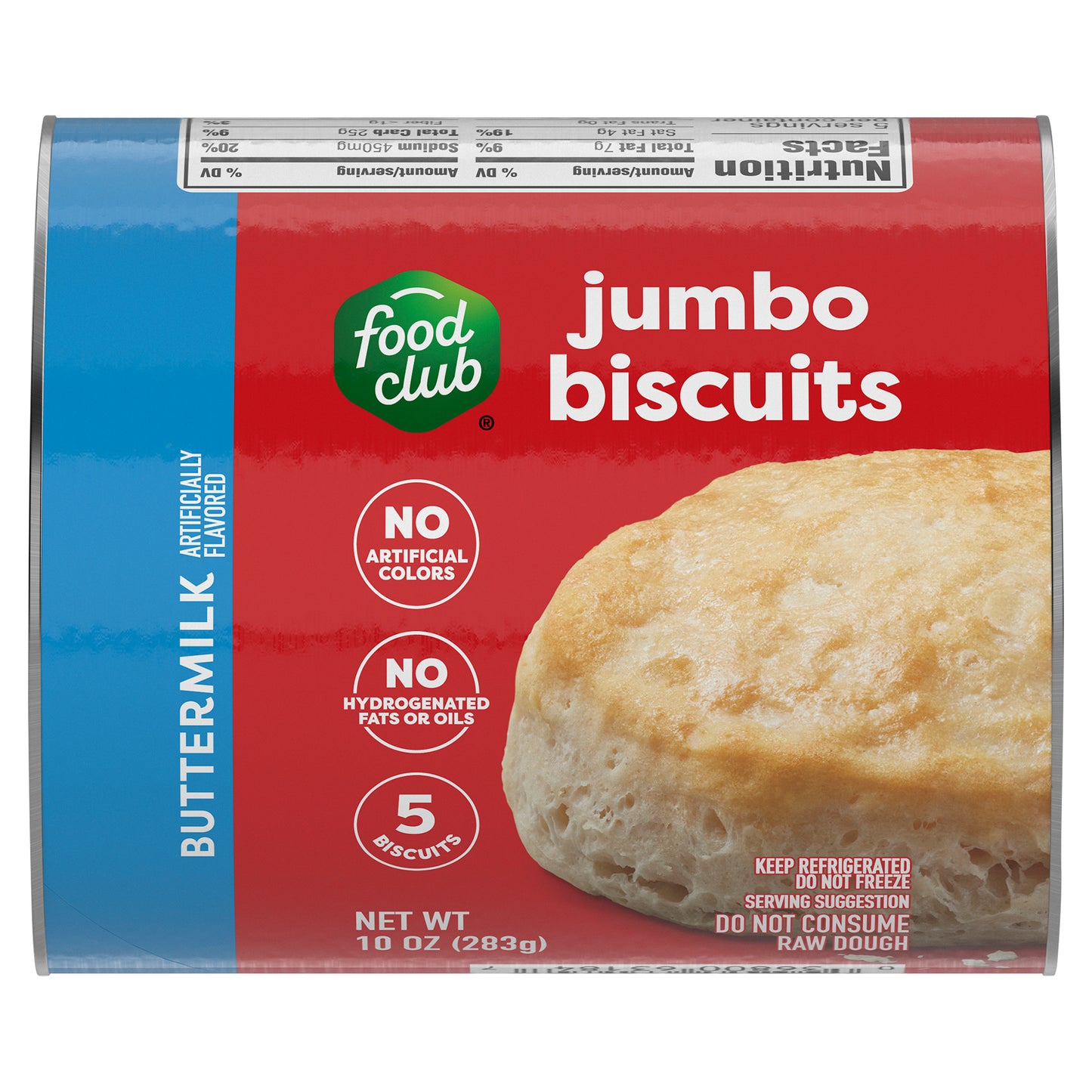 Food Club Buttermilk Biscuits Jumbo 5 ea