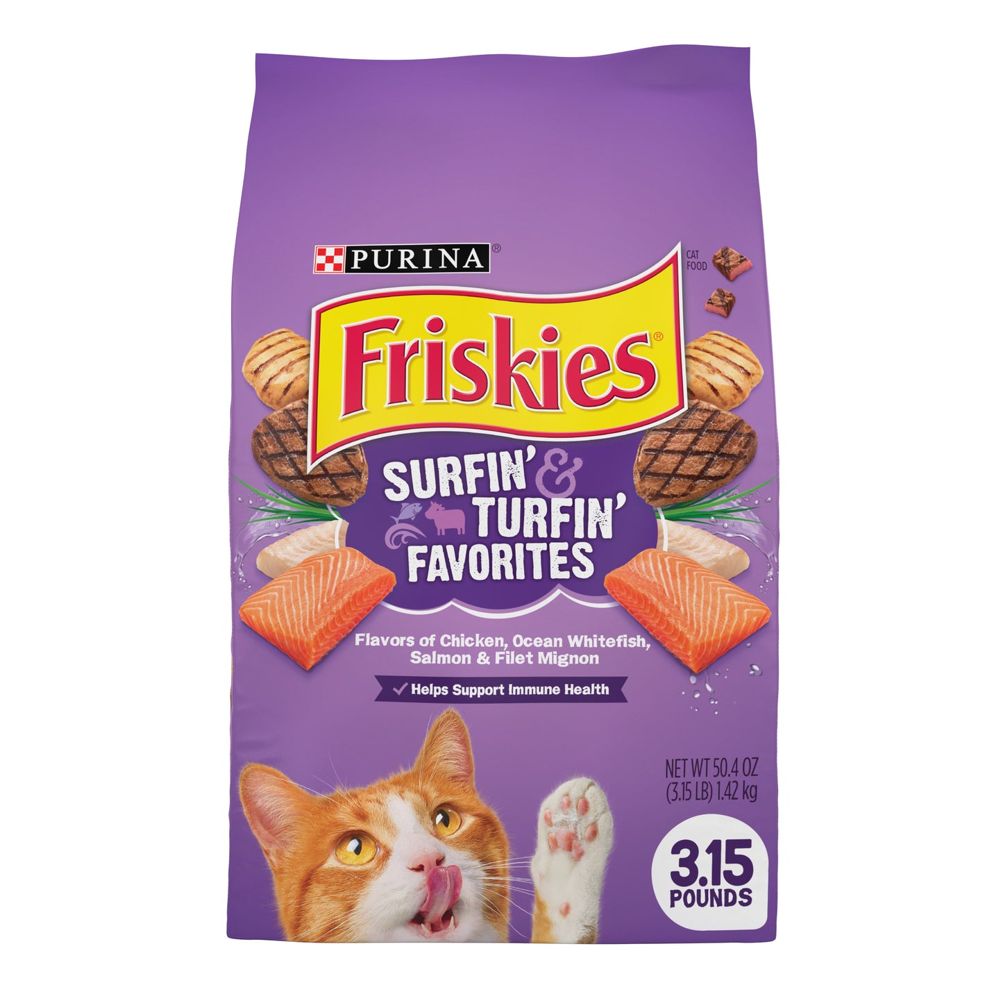 Purina Friskies Wet Cat Food, Glaz’d & Infuz’d With Gravy Glaz’d Crab - 3.5 oz. Tray
