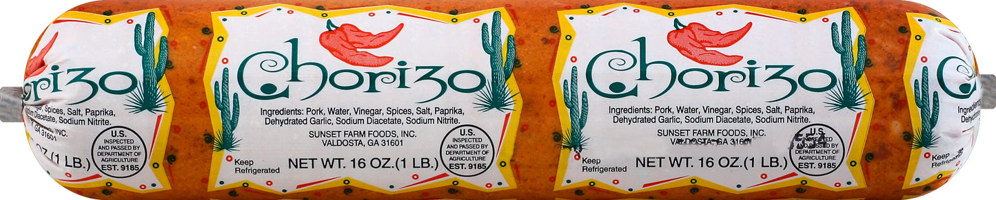 Sunset Farm Brand SUNSET FARM CHORIZO 16 OZ