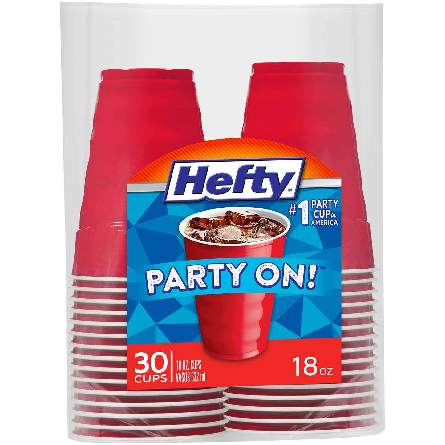 Hefty® Party On!™ 18 oz. Red Cups 30 ct Bag