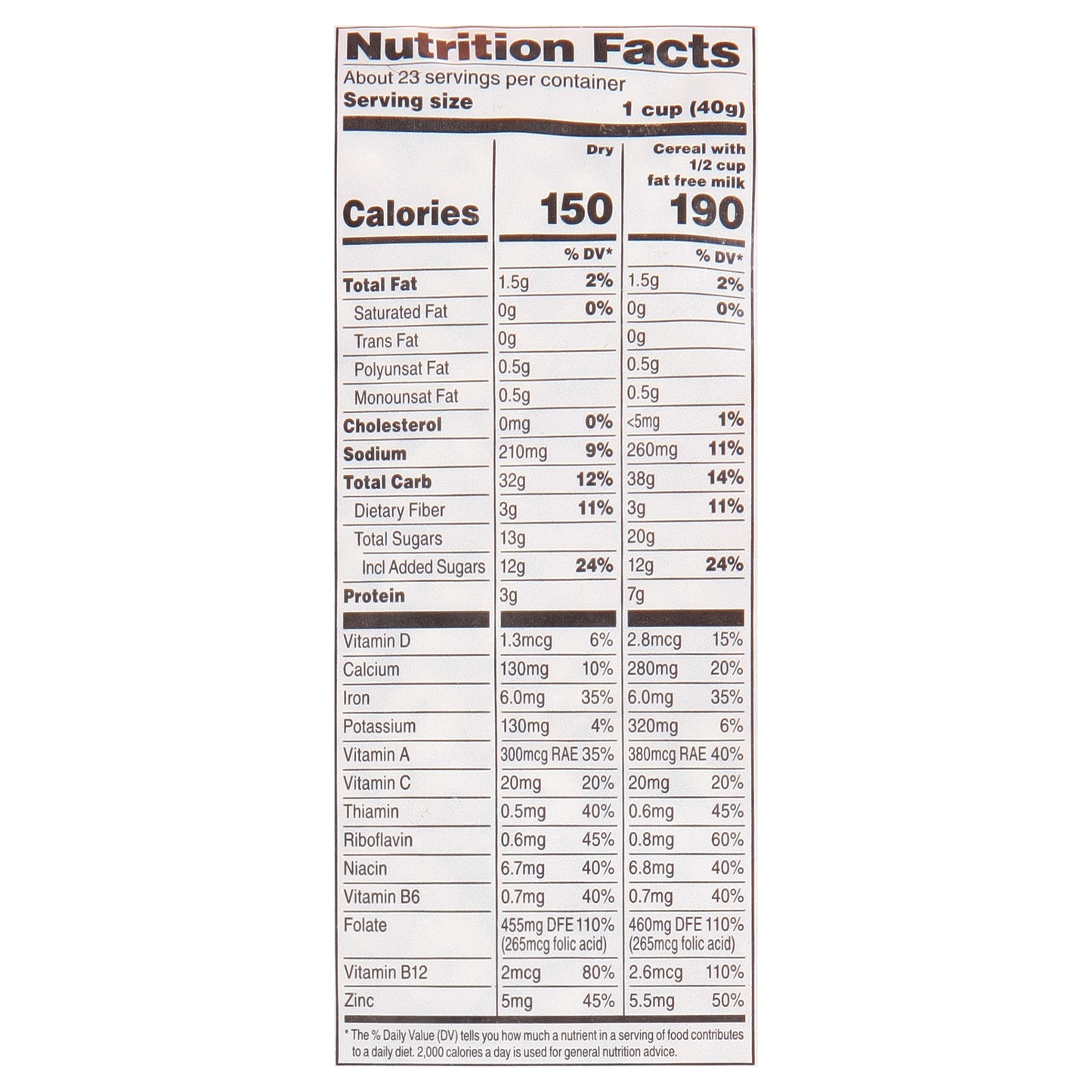 Food Club Toasted Oats Honey Nut Cereal 32 oz