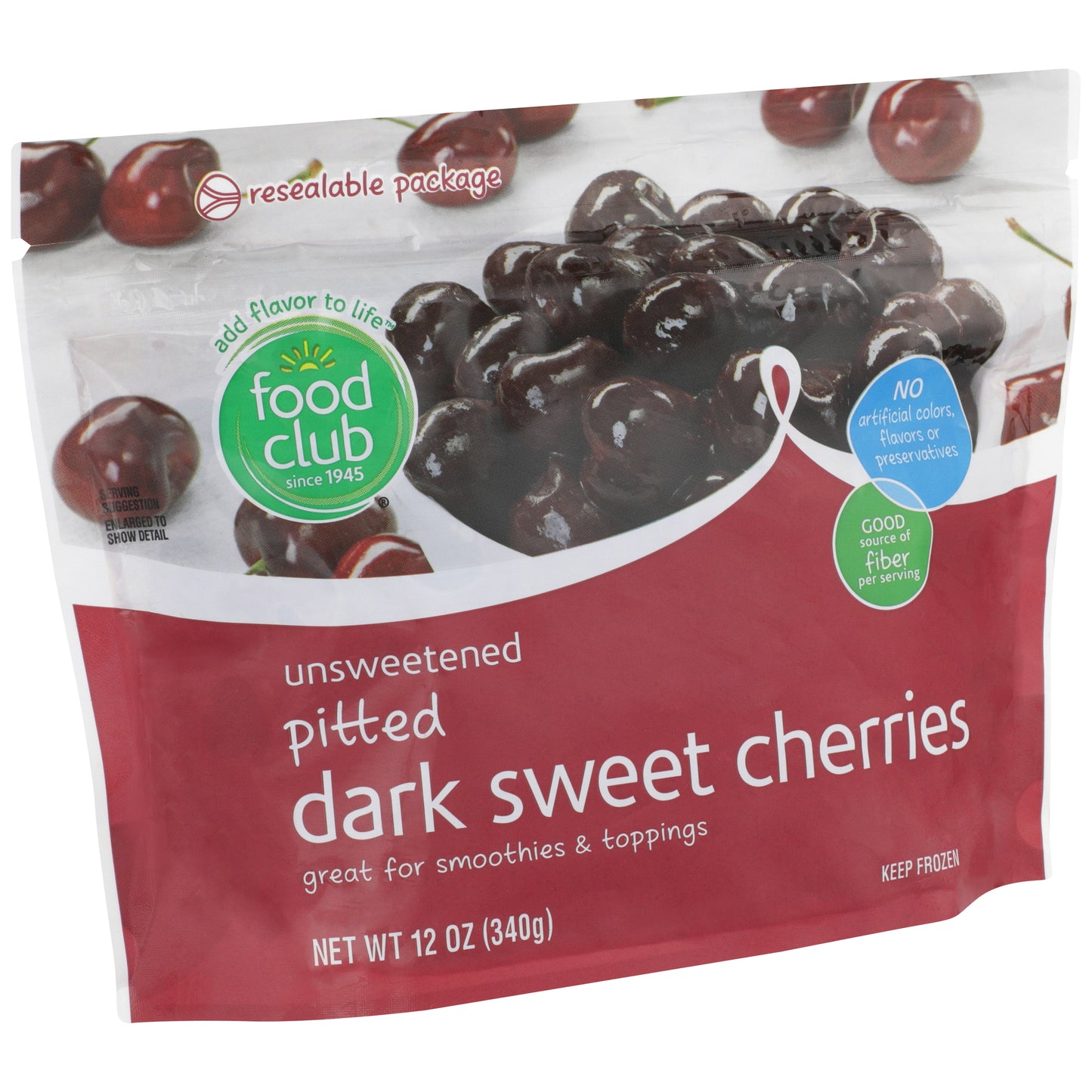 Unsweetened Pitted Dark Sweet Cherries