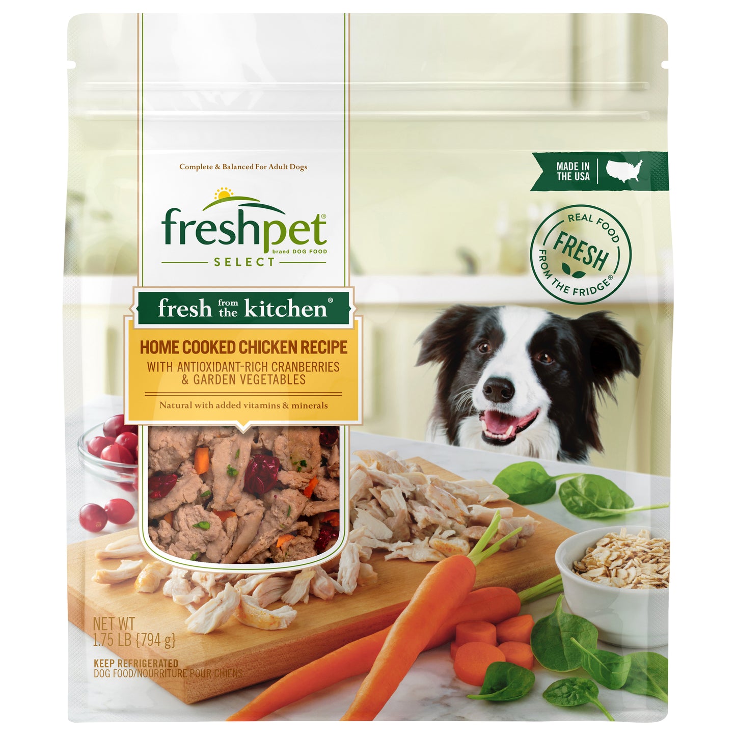 Freshpet Select Home Cooked Chicken Recipe Dog Food 1.75 lb