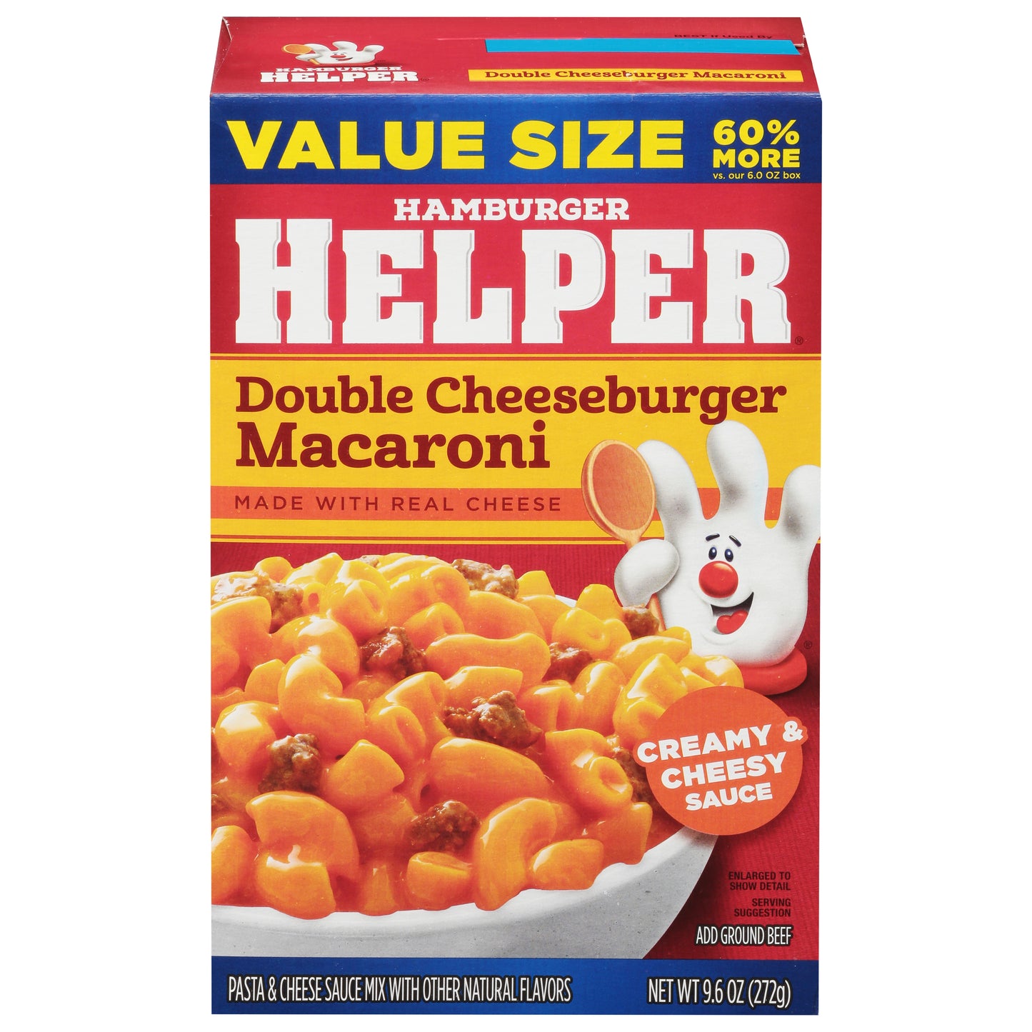 Hamburger Helper Double Cheeseburger Macaroni Value Size 9.6 oz