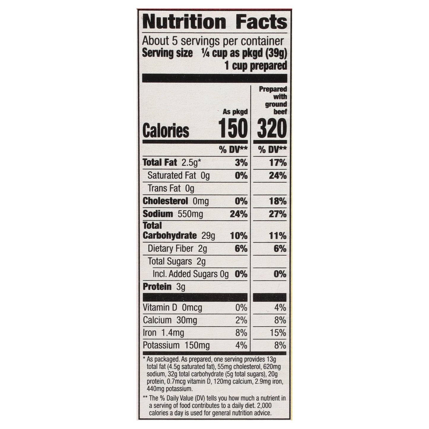 Hamburger Helper Crunchy Taco Rice Meal Kit 7.6 oz