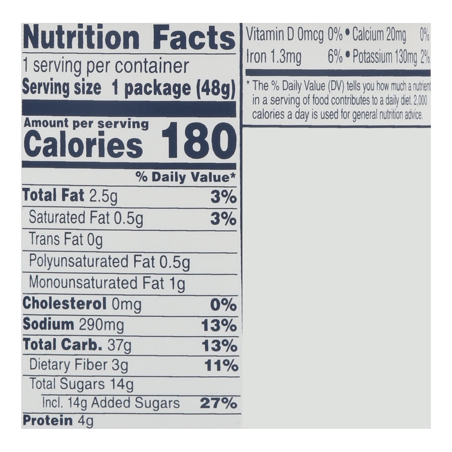 Quaker Instant Maple & Brown Sugar Instant Oatmeal 1.69 oz
