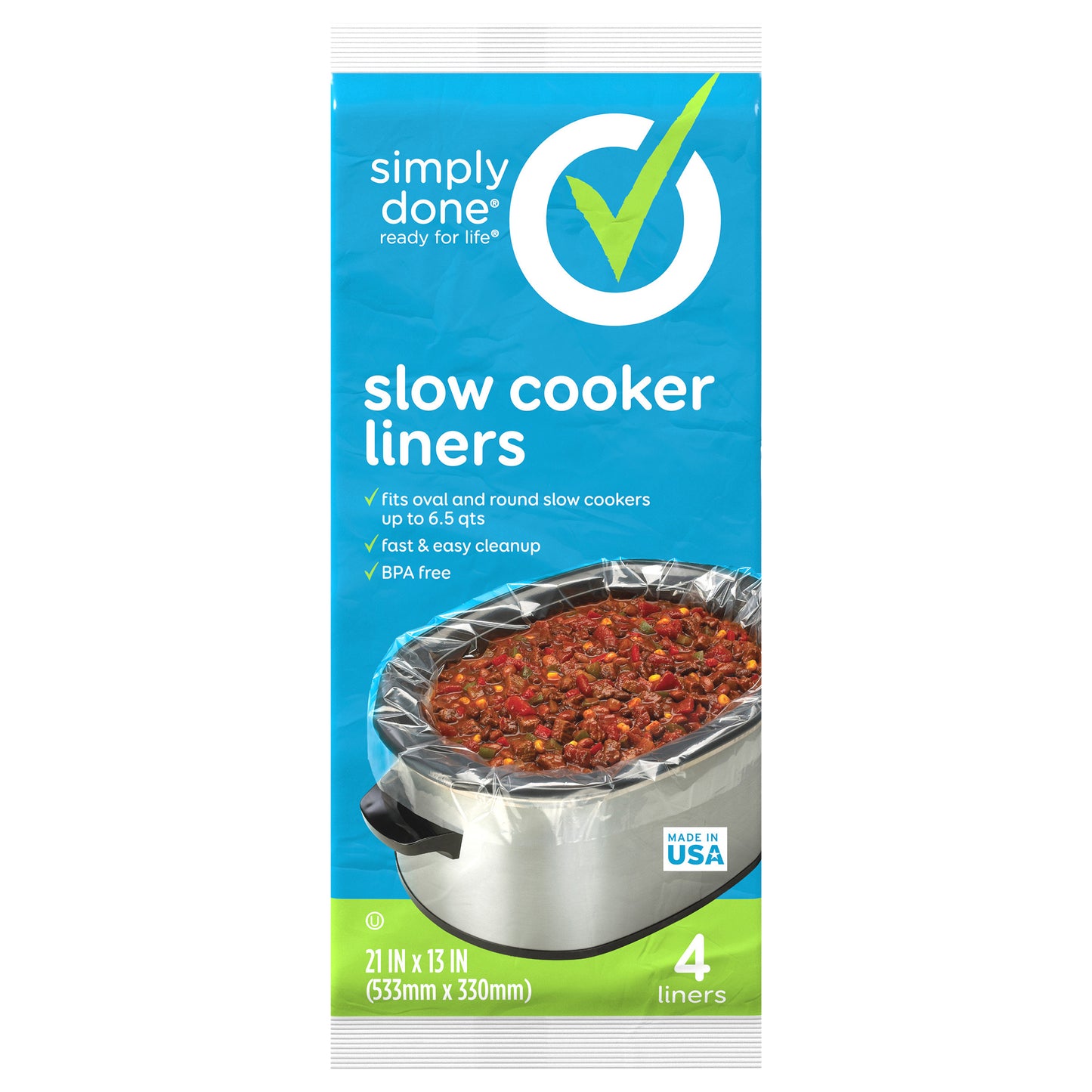 Simply Done Slow Cooker Liners 4 ea