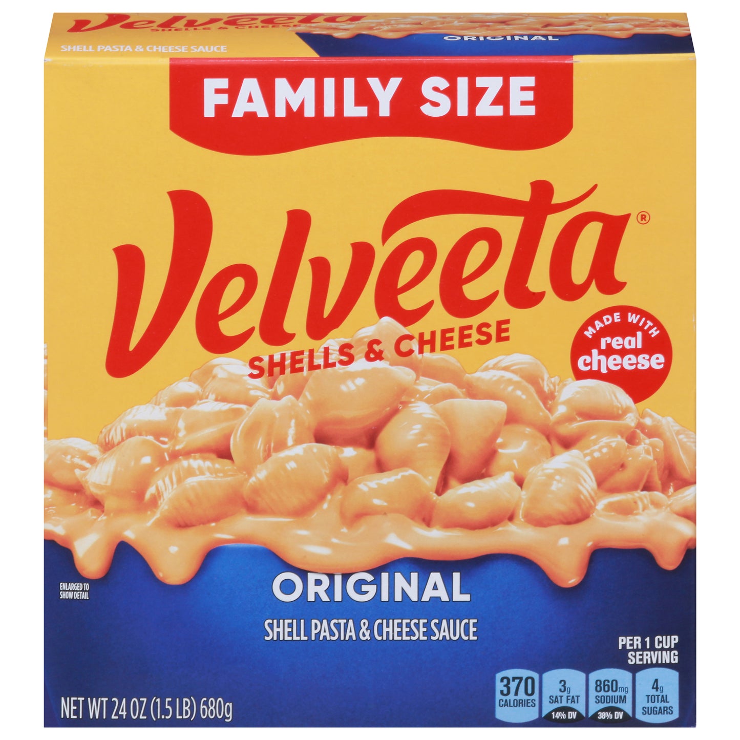 Velveeta Original Shells & Cheese Family Size 24 oz