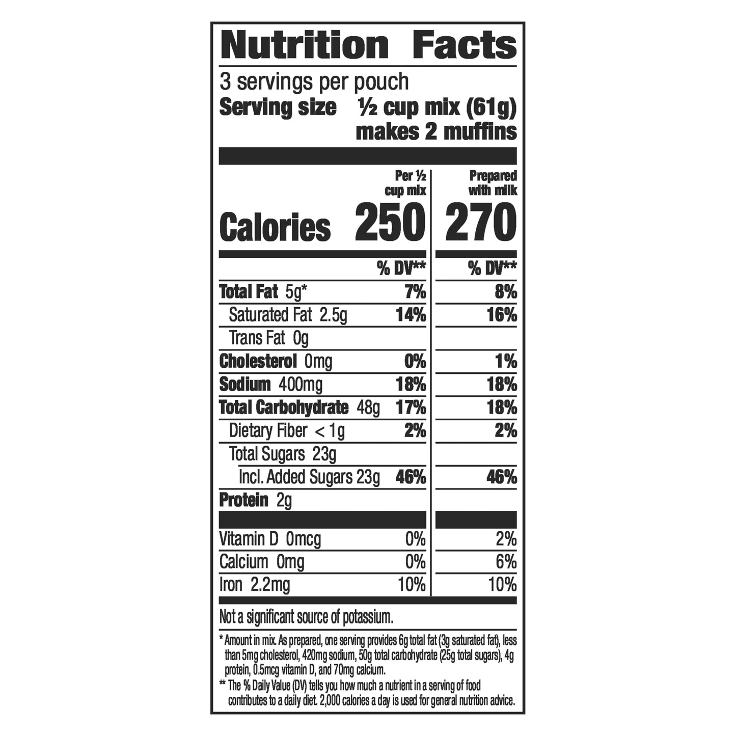 Betty Crocker Triple Berry Muffin Mix, 6.5 oz.