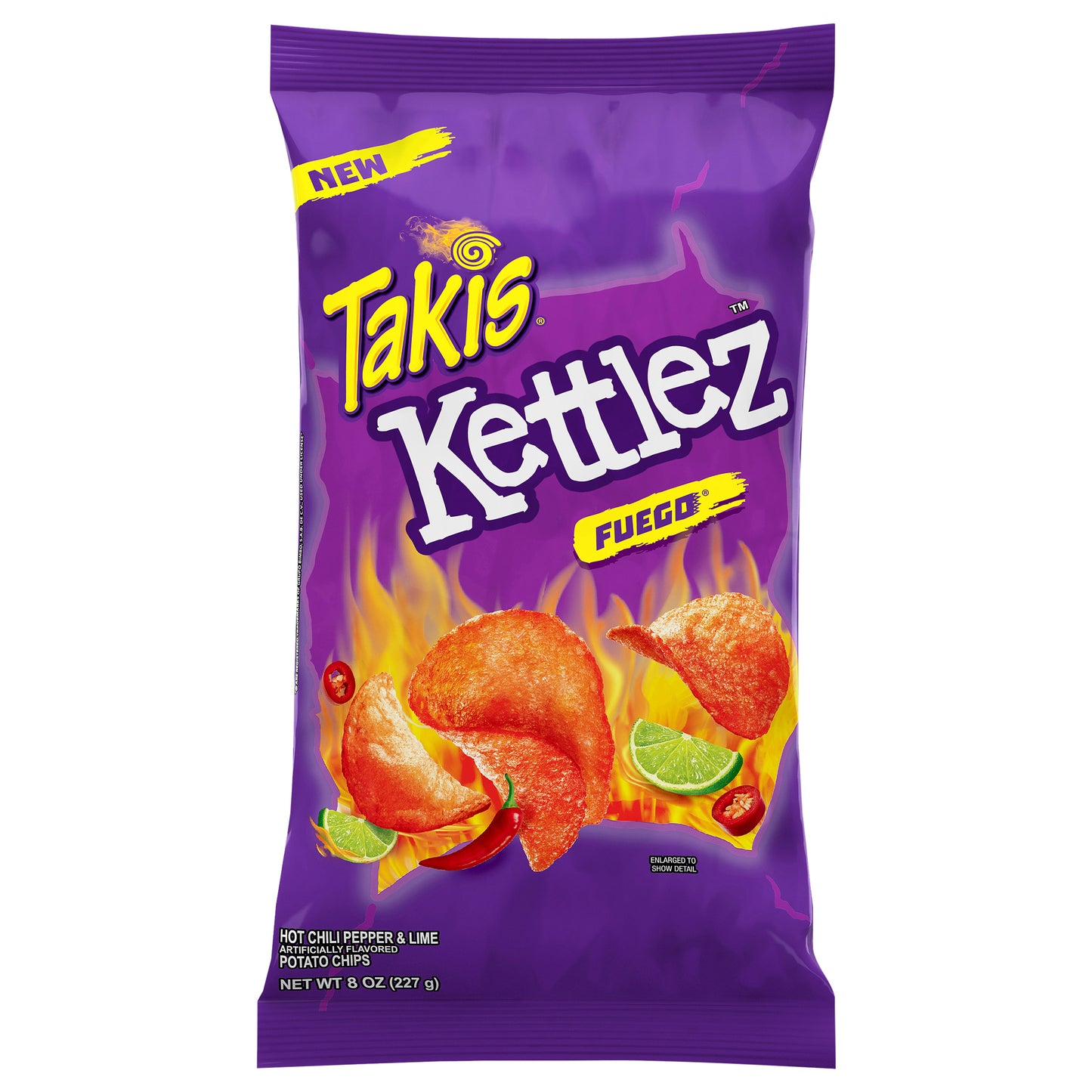 Takis Kettlez Fuego Potato Chips 8 oz