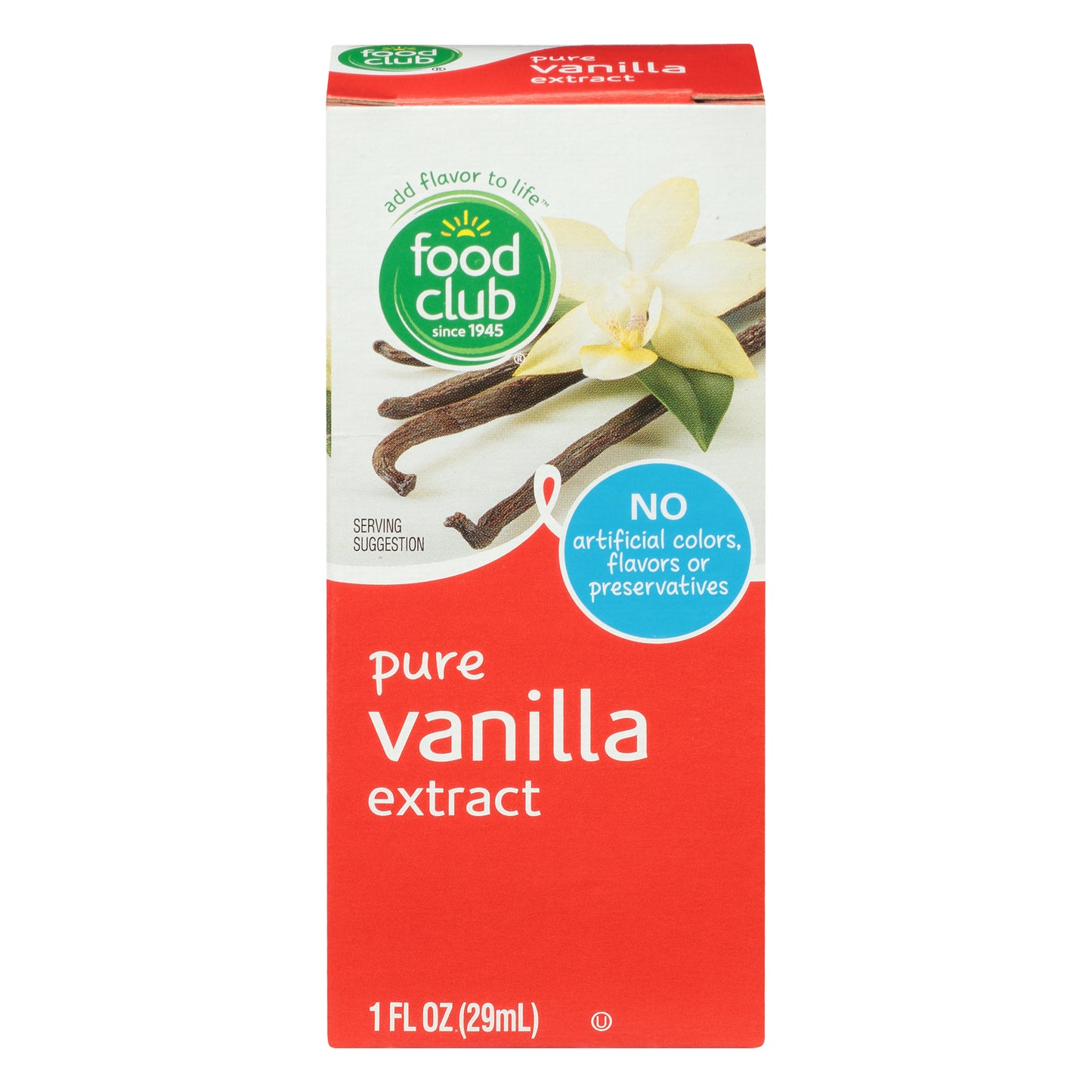 Food Club Pure Vanilla Extract 1 oz