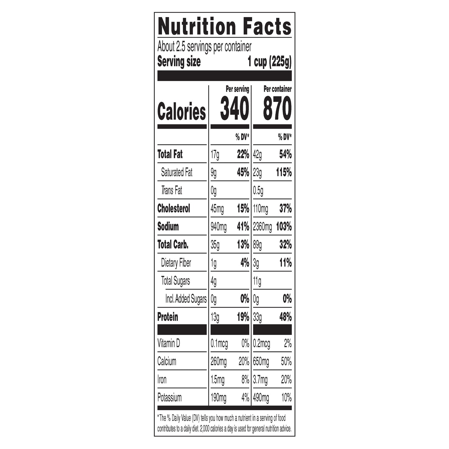 Bob Evans Six Cheese Pasta 20 oz