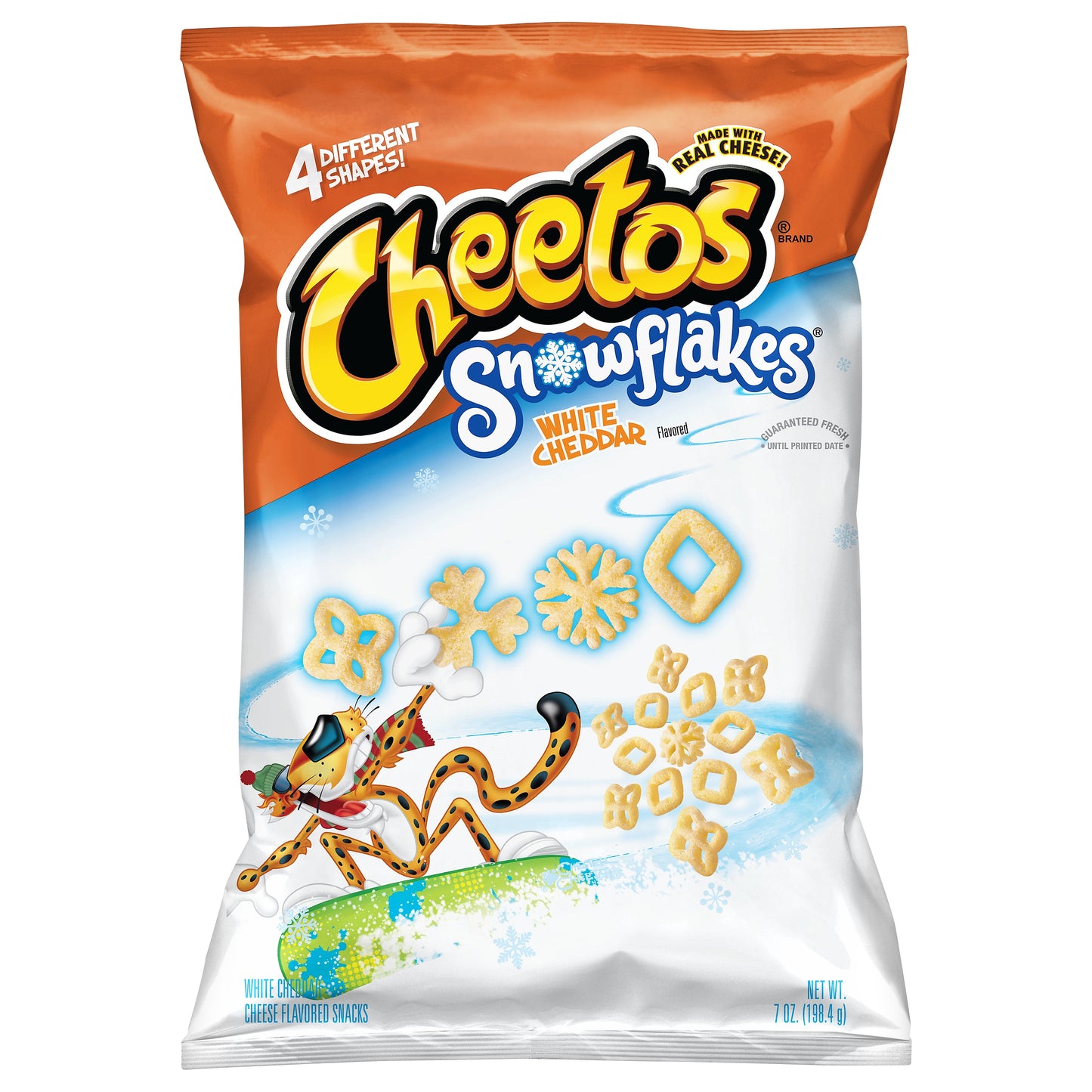 Cheetos Snowflakes White Cheddar Cheese Flavored Snacks 7 oz