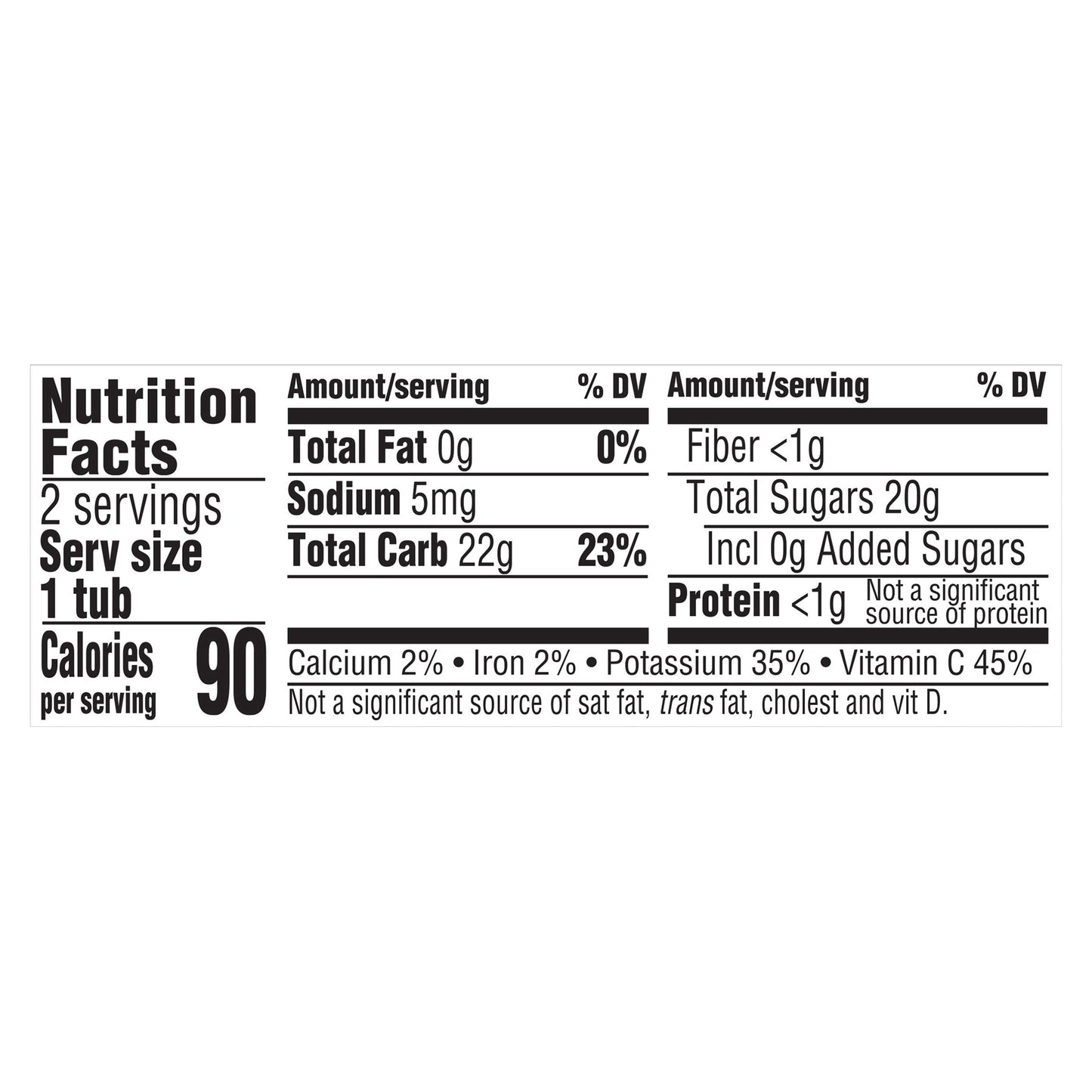 Gerber 2nd Foods Banana Orange Medley Baby Food, 4 oz. Tubs, 2 Count