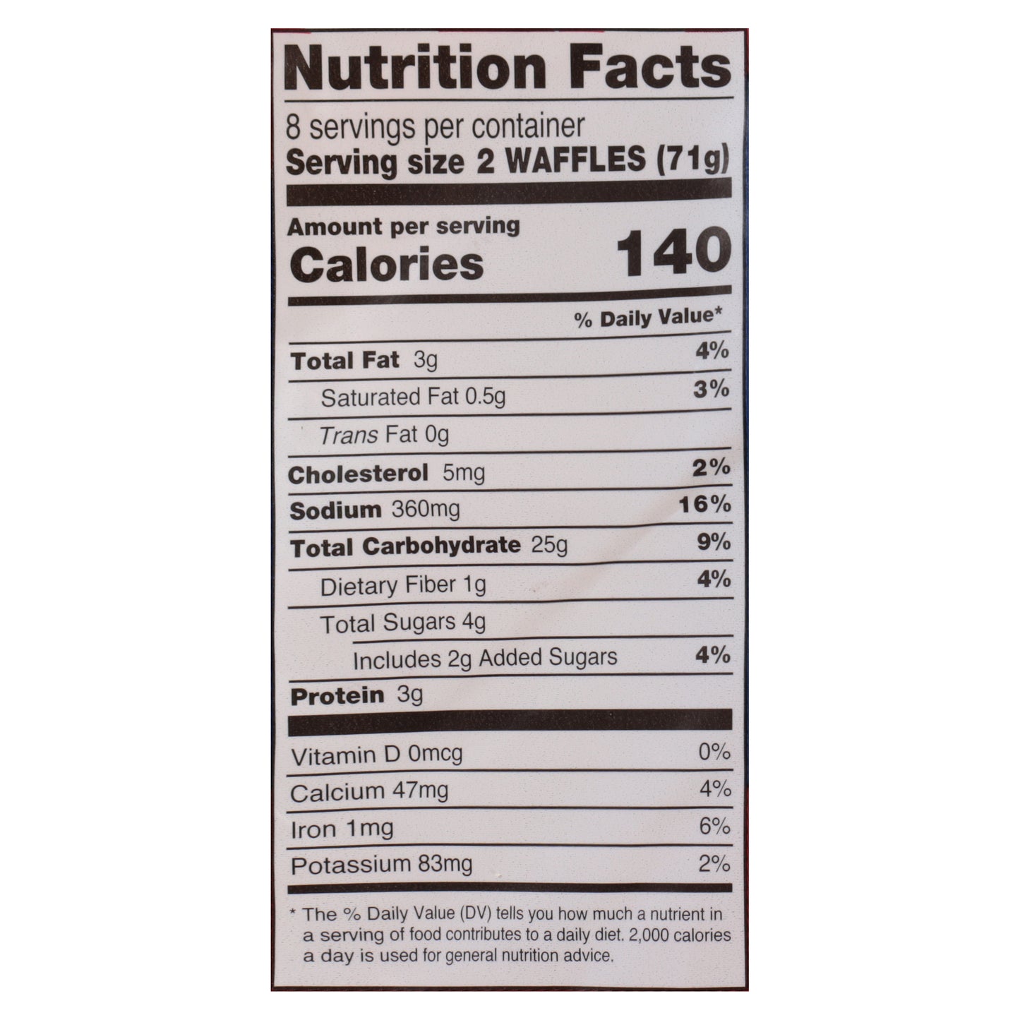 Pick 5 Signature Homestyle Waffles 2 - 8 Waffle Packs