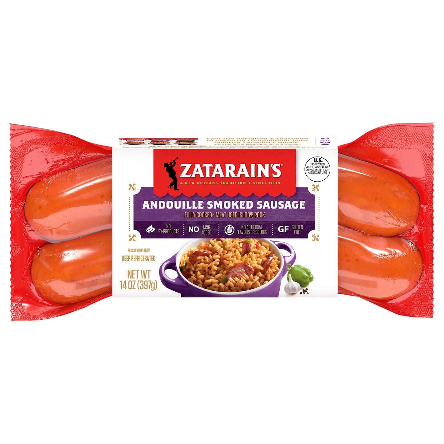 Zatarain's® Andouille Smoked Sausage 14 oz. Pack