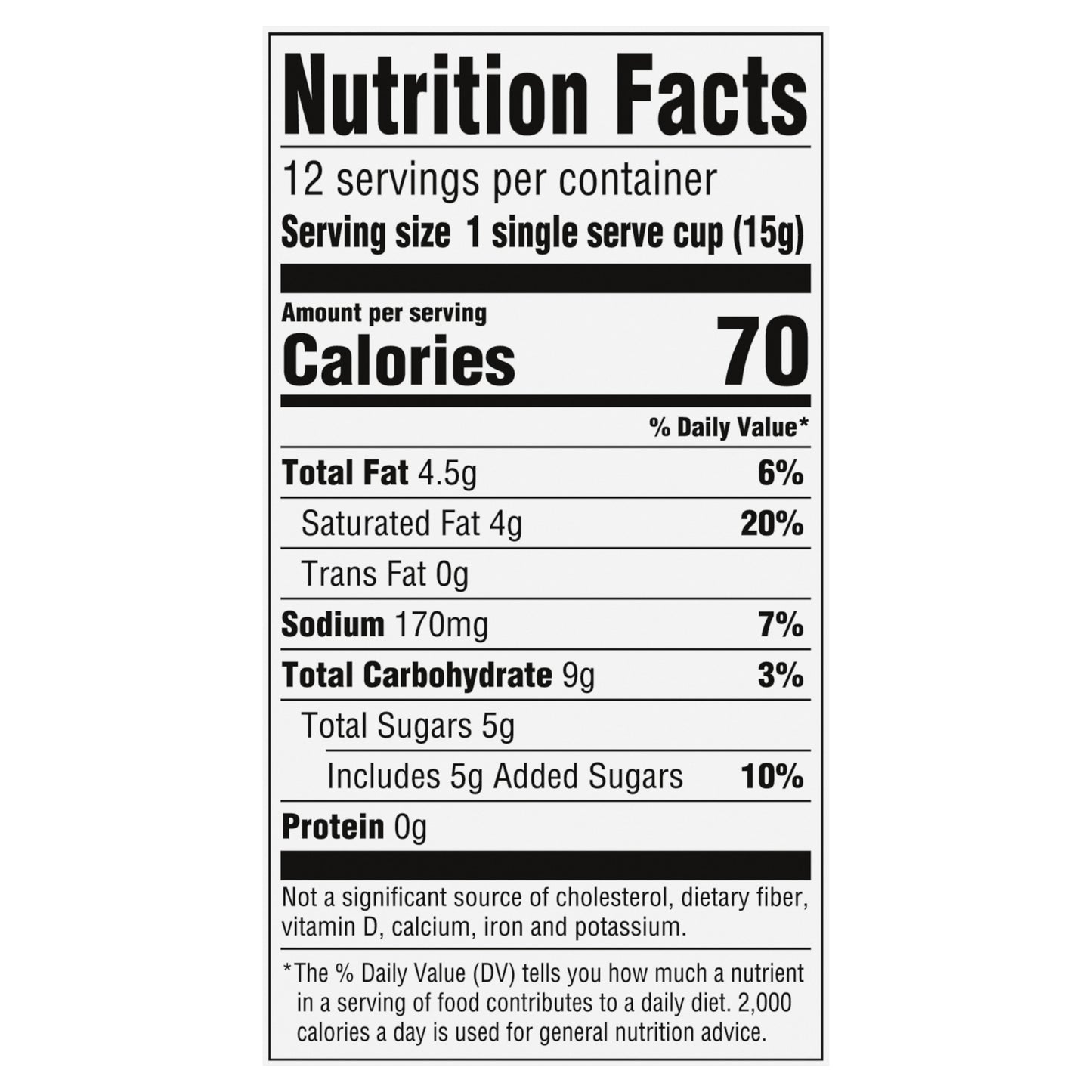 Food Club French Vanilla Cappuccino Mix 12 - 0.53 oz Single Serve Cups