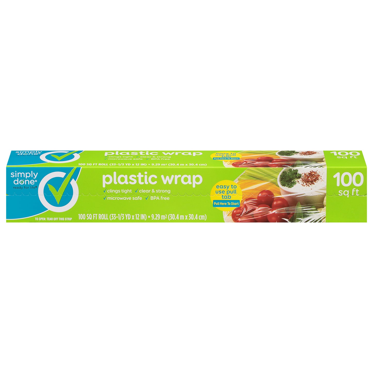 Simply Done Plastic Wrap 100 Square Feet 1 ea