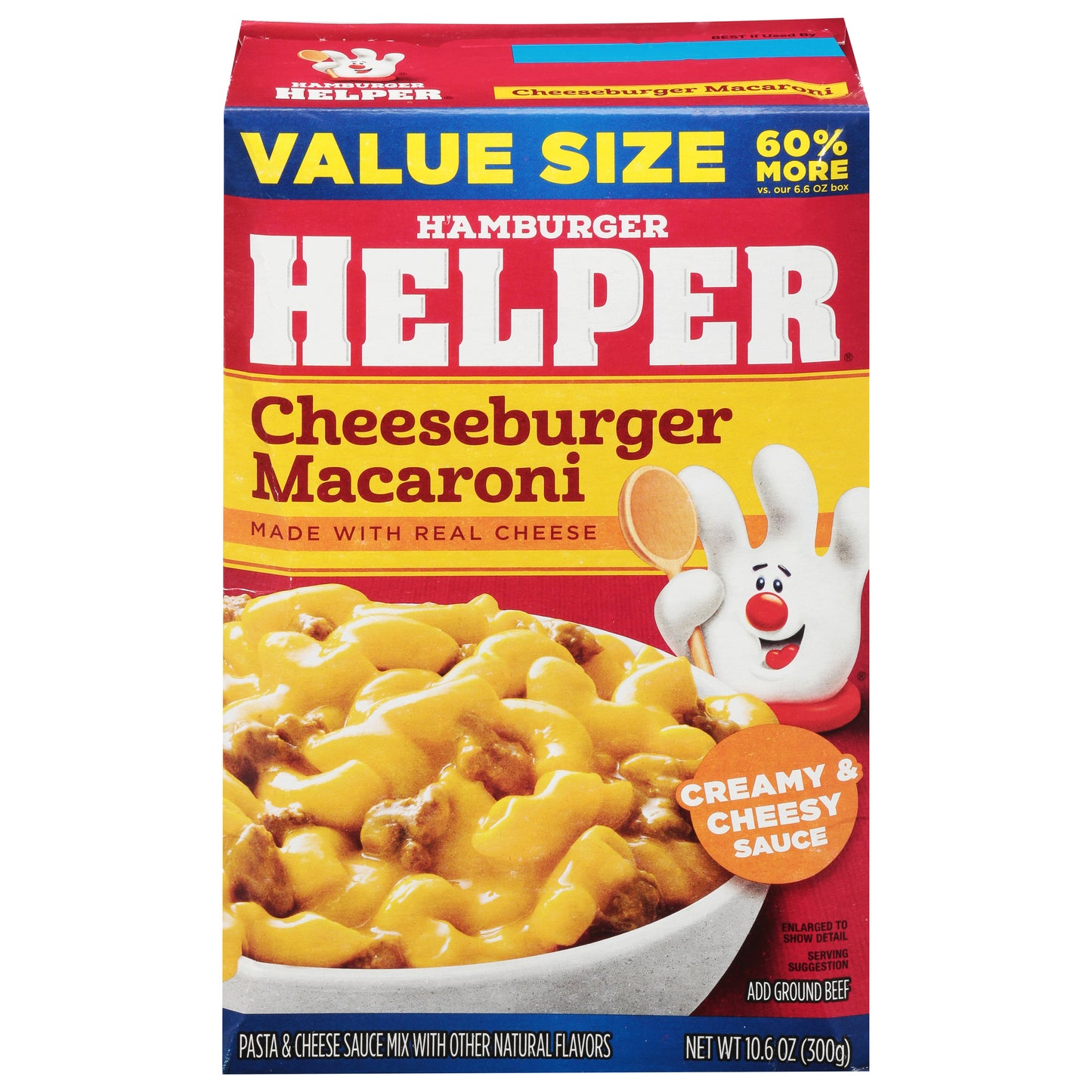 Helper Creamy & Cheesy Sauce Macaroni Value Size 10.6 oz