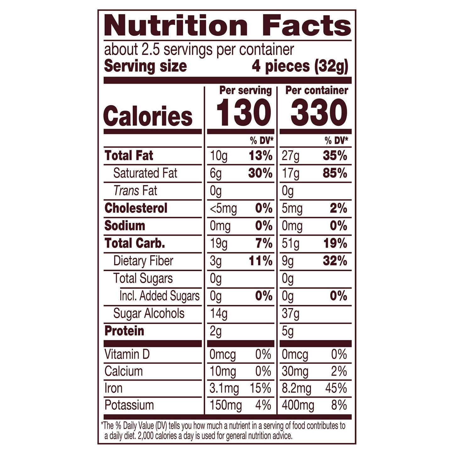 HERSHEY'S SPECIAL DARK Zero Sugar Chocolate Candy Bag, 3 oz