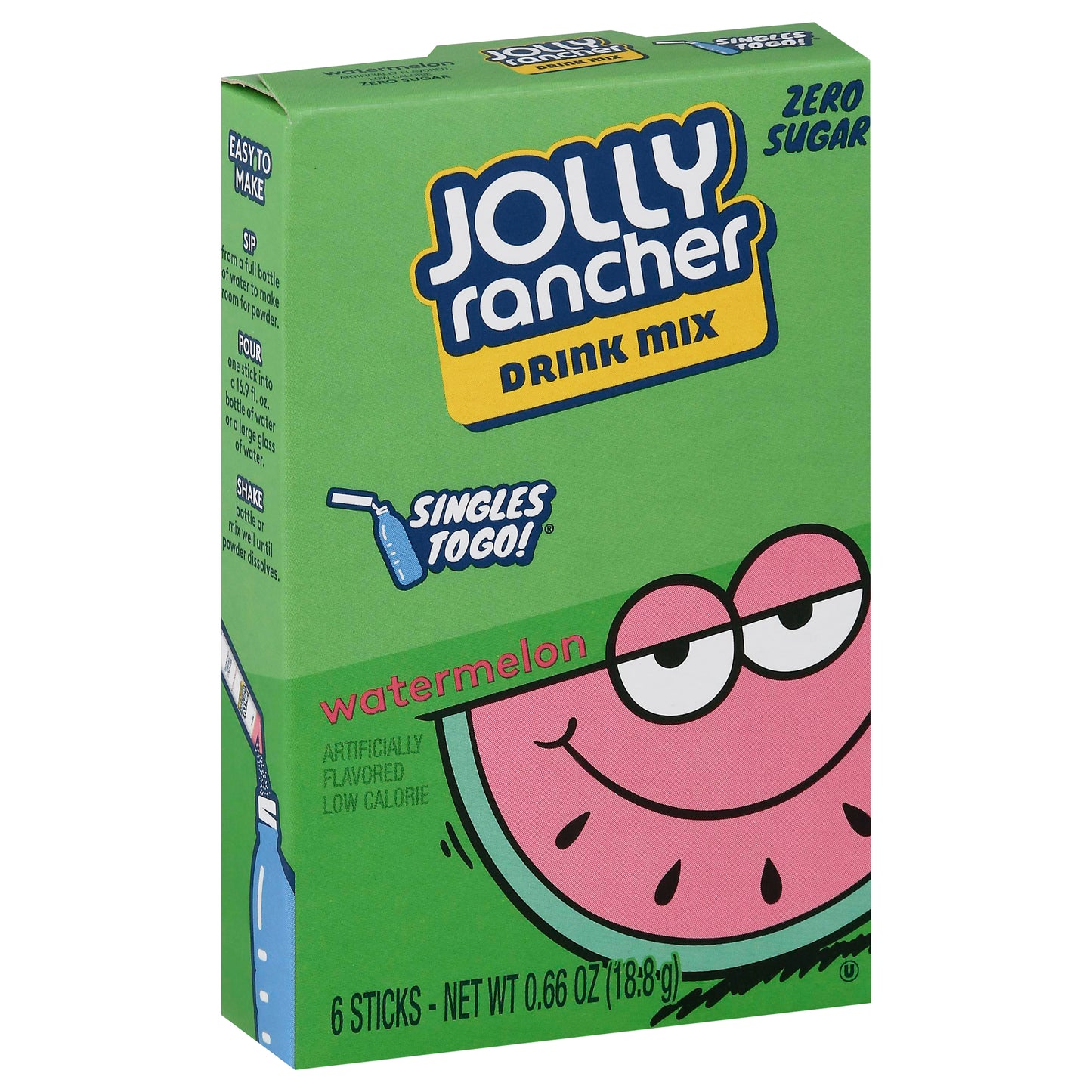Jolly Rancher Sugar Free Watermelon Drink Mix 6 Sticks
