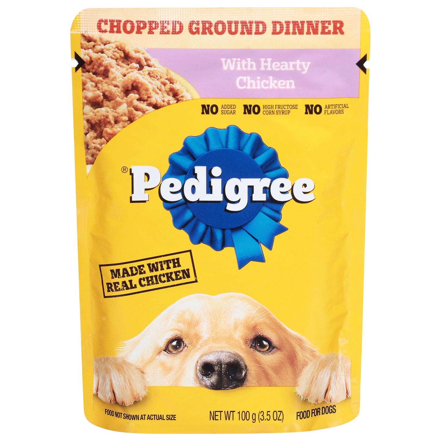 Pedigree Chopped Ground Dinner with Hearty Chicken Food for Dogs 3.5 oz