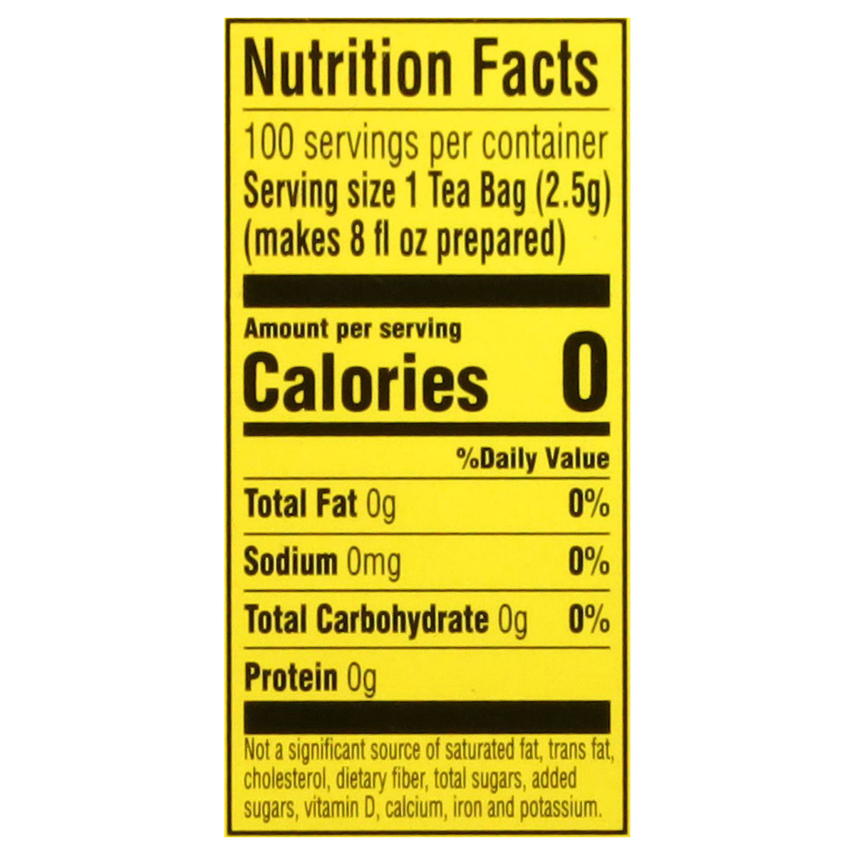 Lipton Yellow Label Black Tea 100 Tea Bags