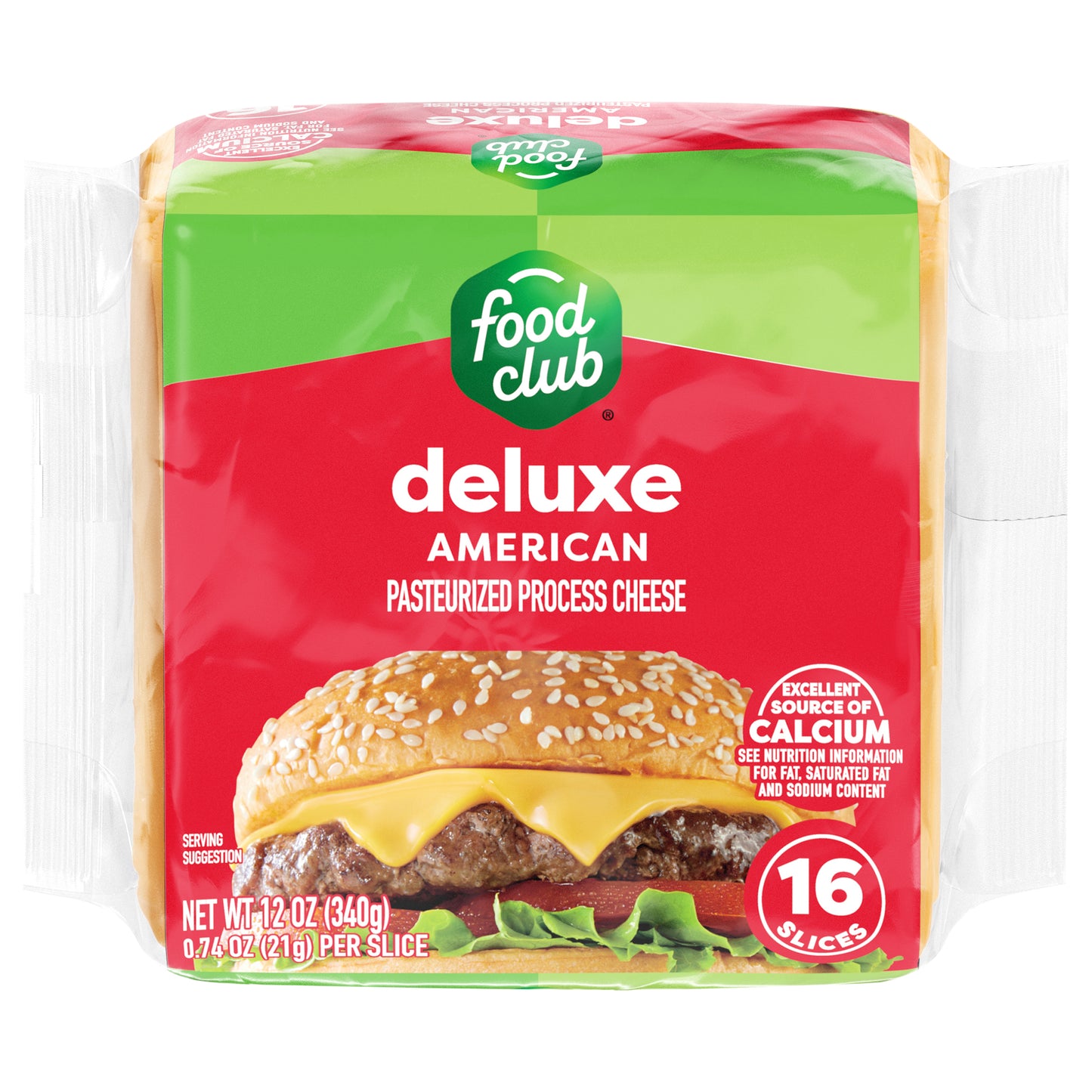 Food Club Deluxe American Cheese 16 ea