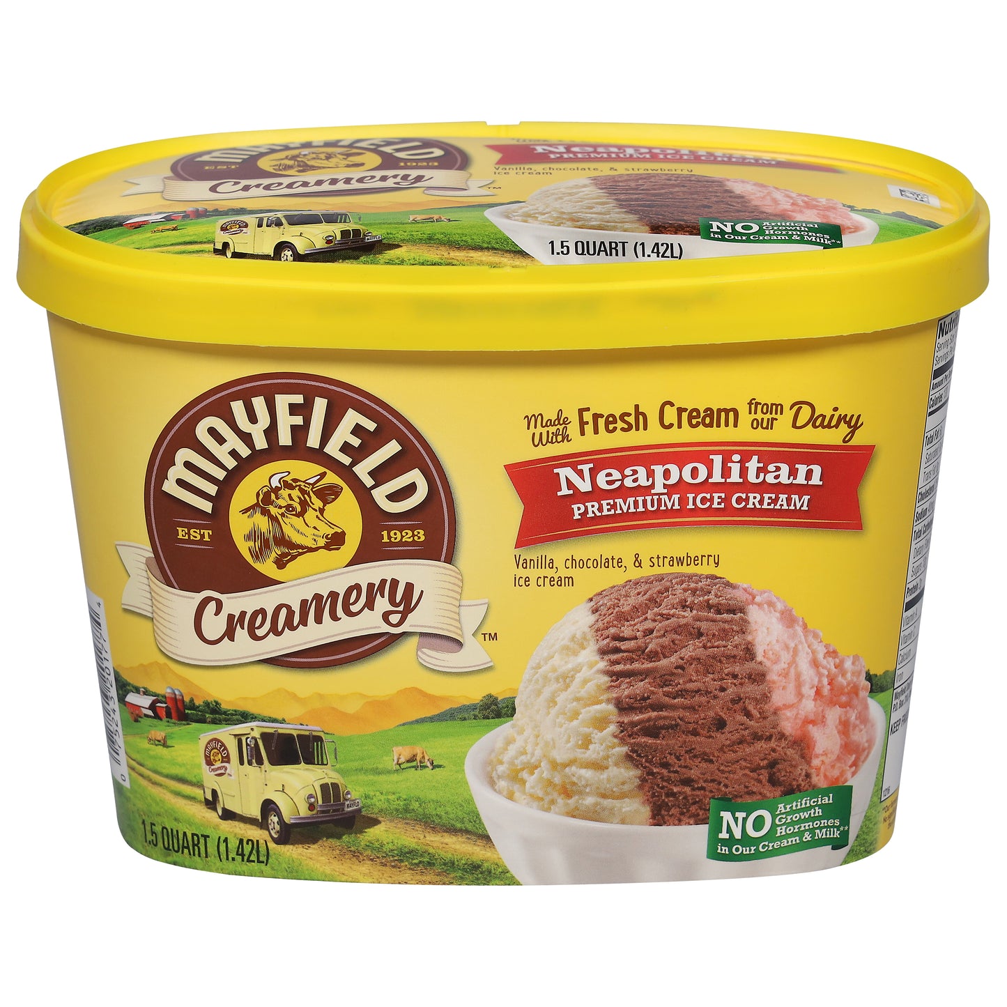 Mayfield Creamery Premium Neapolitan Ice Cream 1.5 qt
