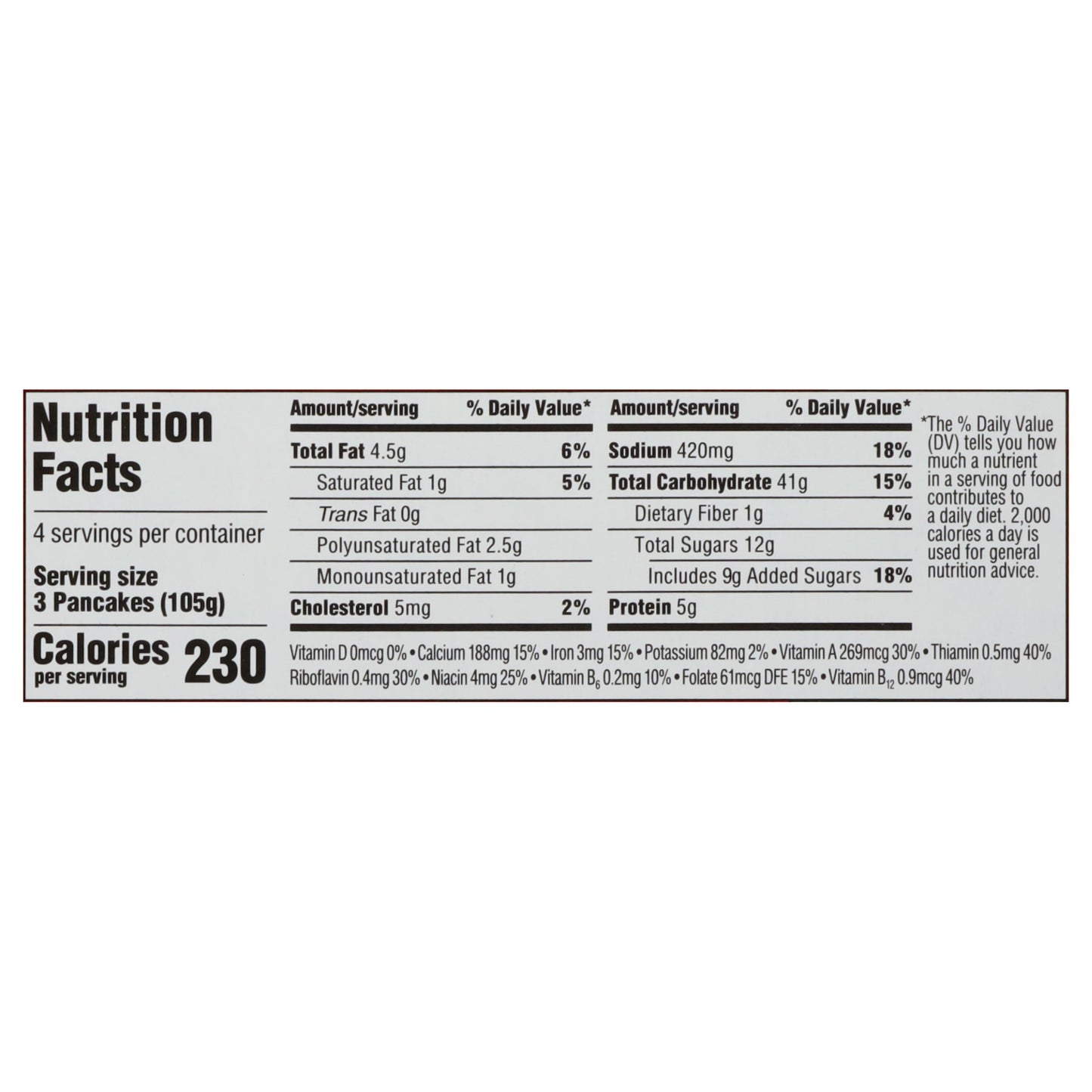 Hungry Jack Buttermilk Pancakes 12 ea