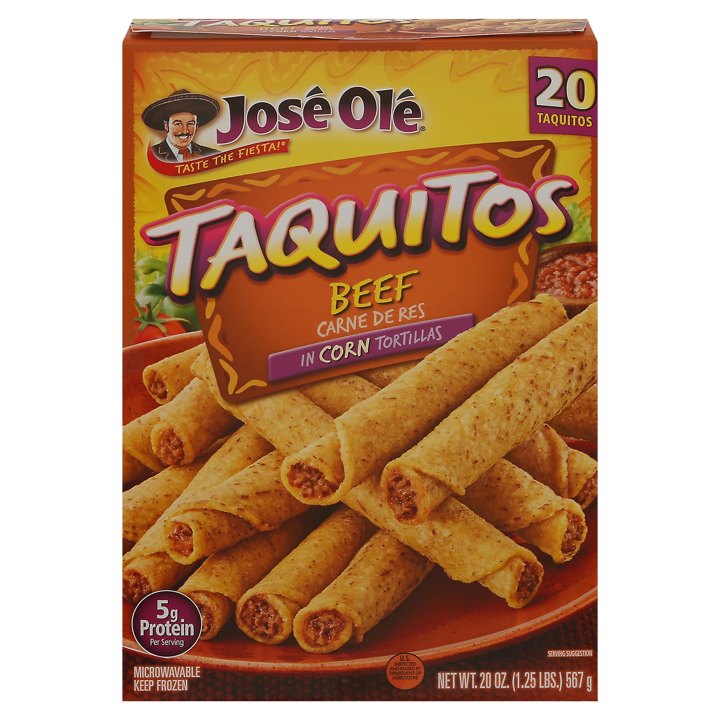 Jose Ole Beef Taquitos 20 oz
