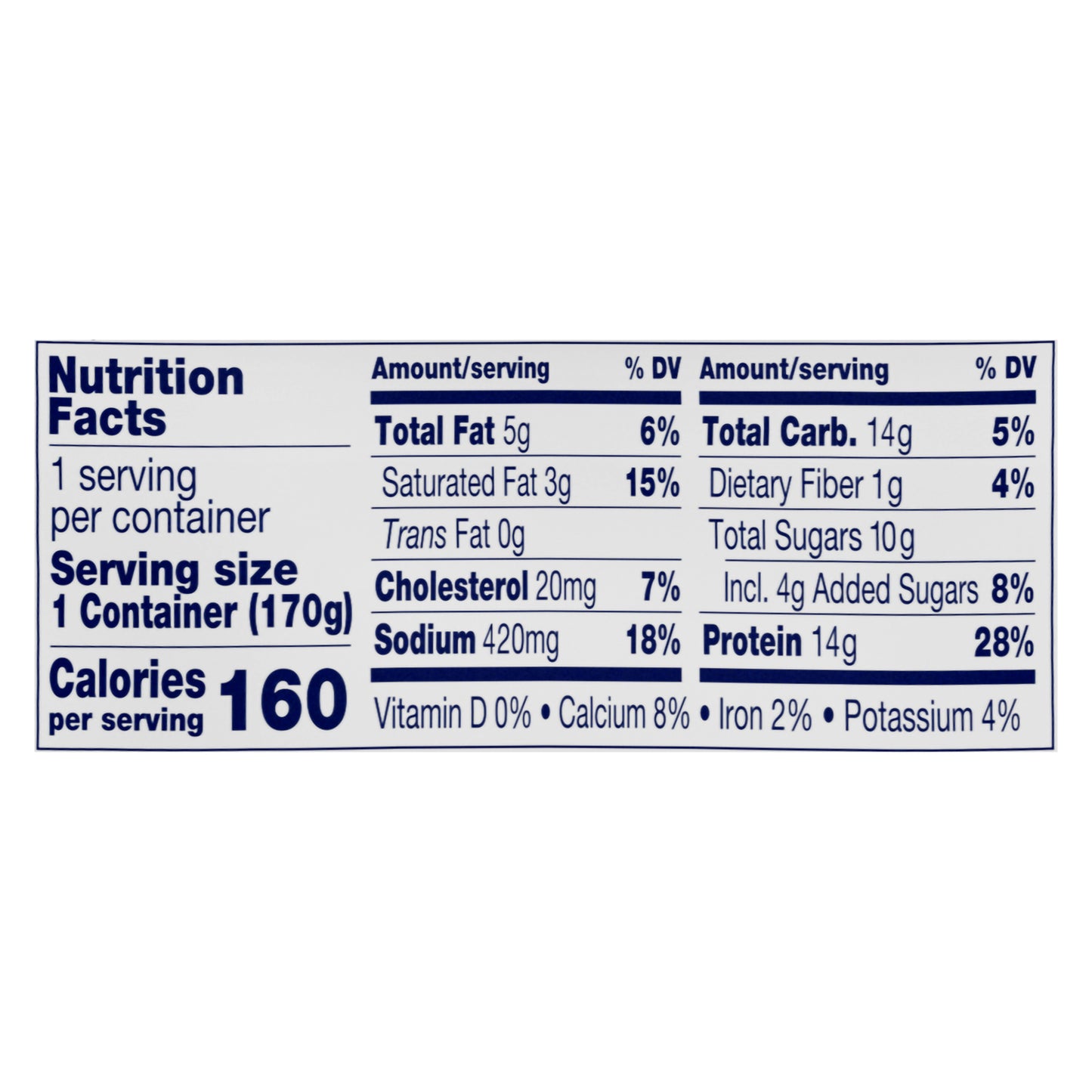 Daisy 4% Cottage Cheese with Peach 6 oz