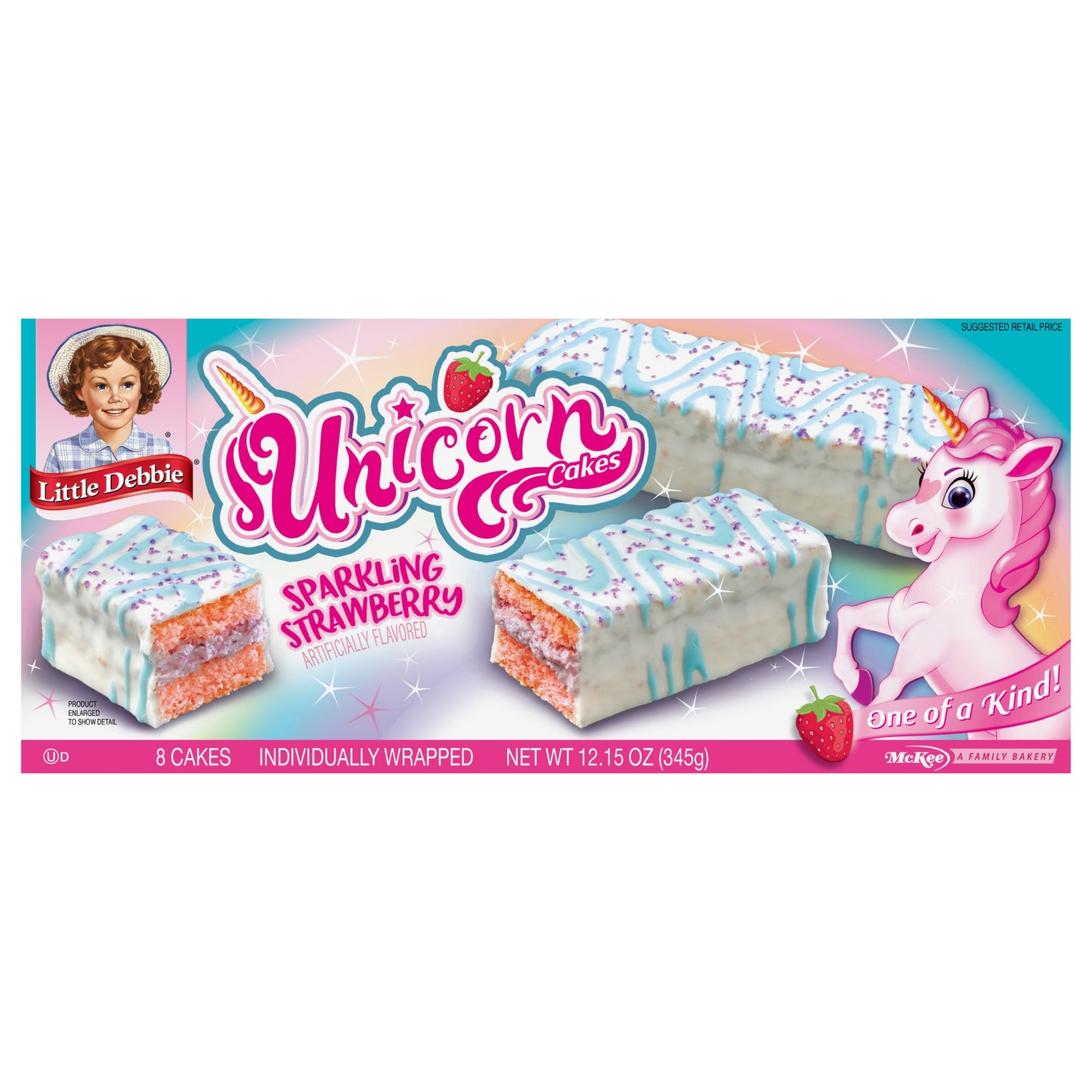 Snack Cakes, Little Debbie Family Pack Unicorn Cakes