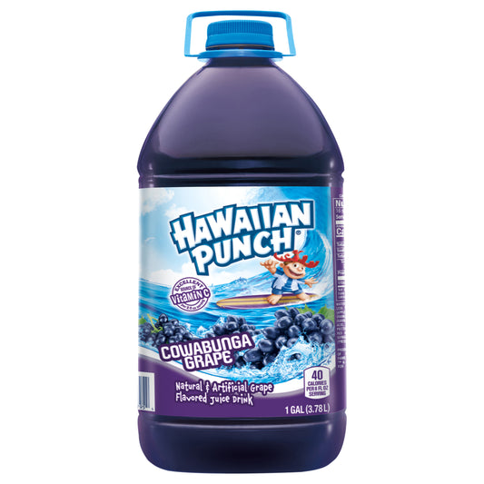 Hawaiian Punch Cowabunga Grape, 1 gal bottle