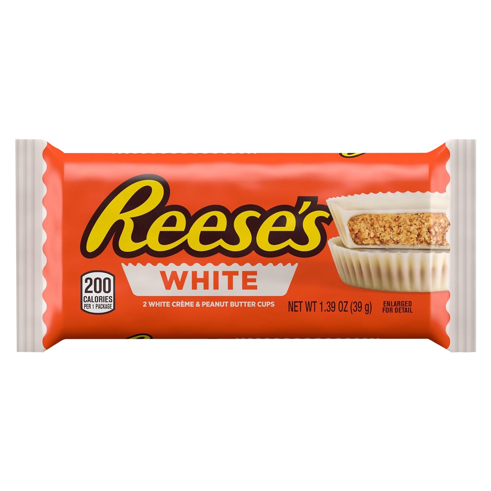 REESE'S White Creme Peanut Butter Cups Candy, Gluten Free, 1.39 oz