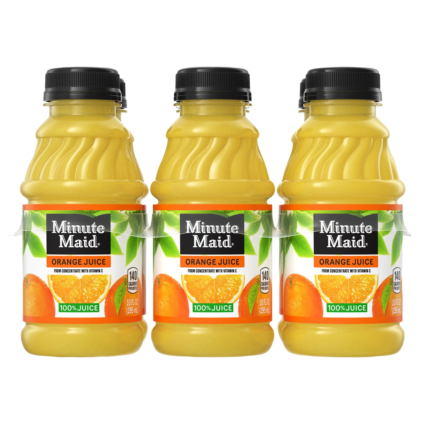 Minute Maid Orange Juice Bottles, 10 fl oz, 6 Pack