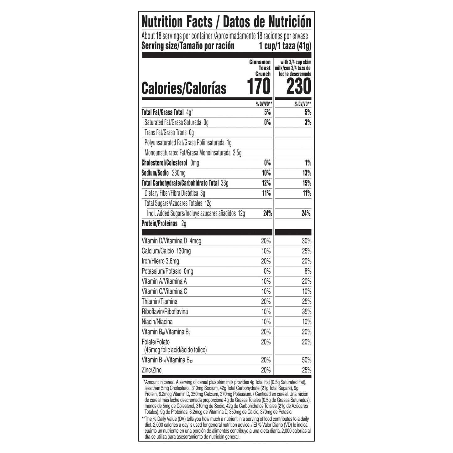 Original Cinnamon Toast Crunch Breakfast Cereal, 27 OZ Giant Size Box