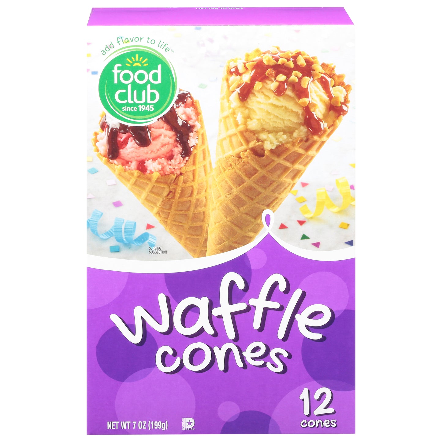 Food Club Waffle Cones 12 ea