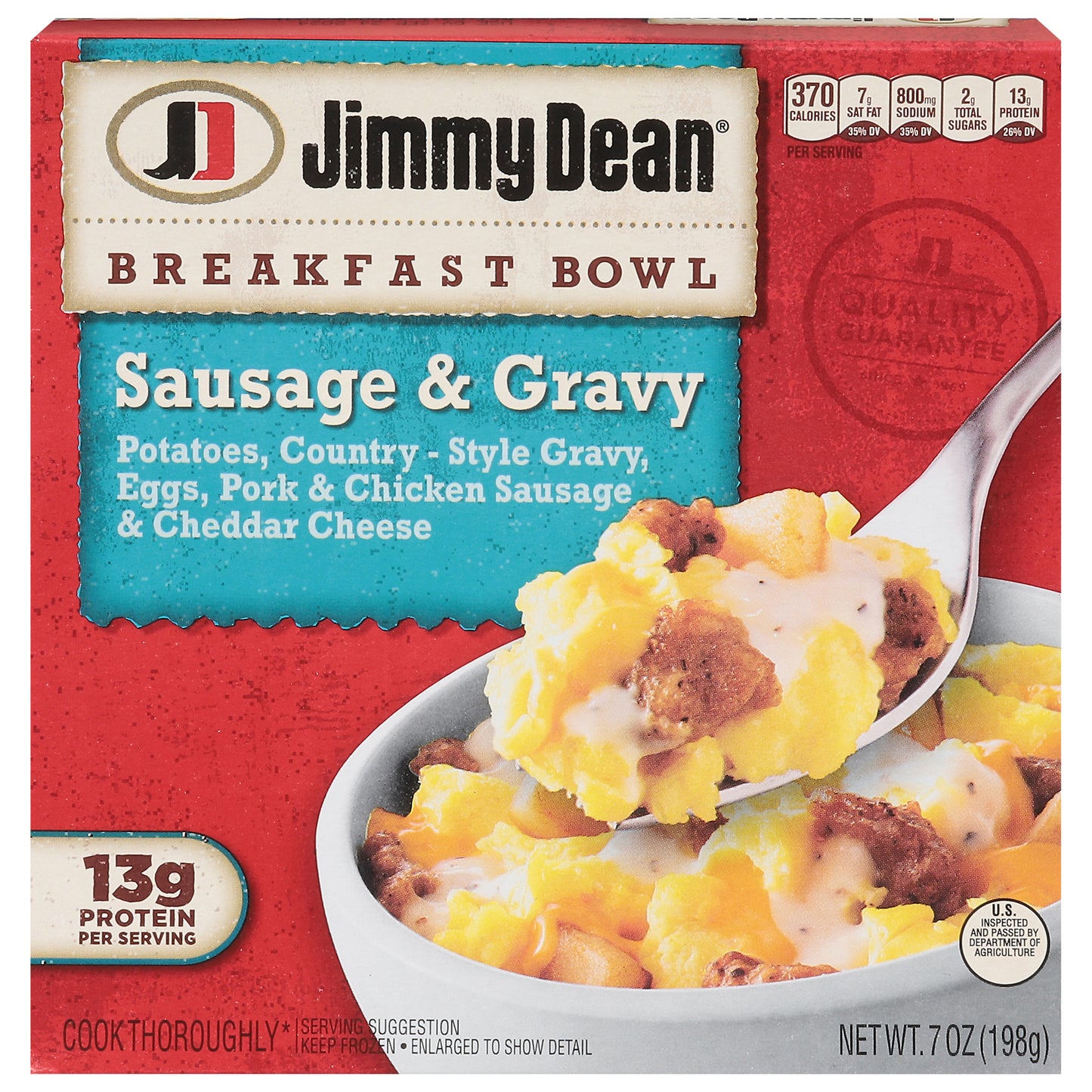Jimmy Dean Sausage & Gravy Breakfast Bowl 7 oz