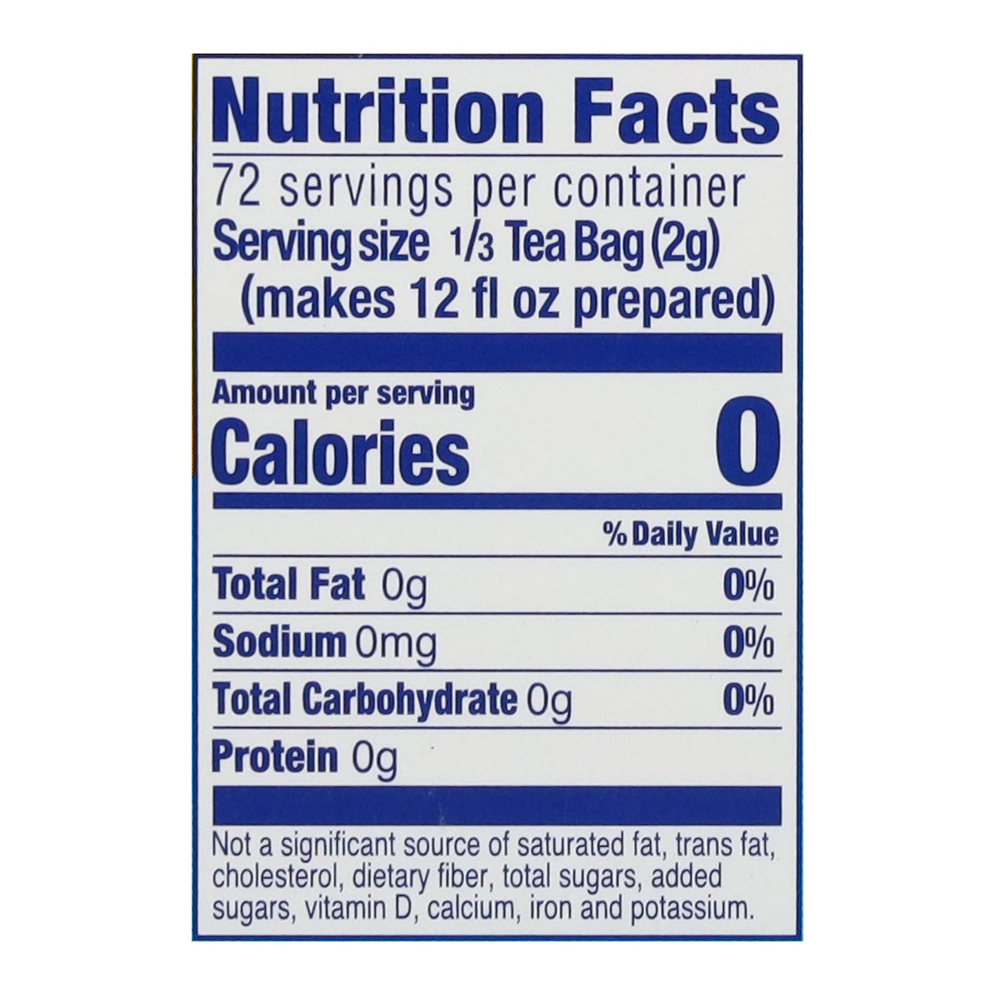 Lipton Decaffeinated Iced Tea Family Size 24 Tea Bags