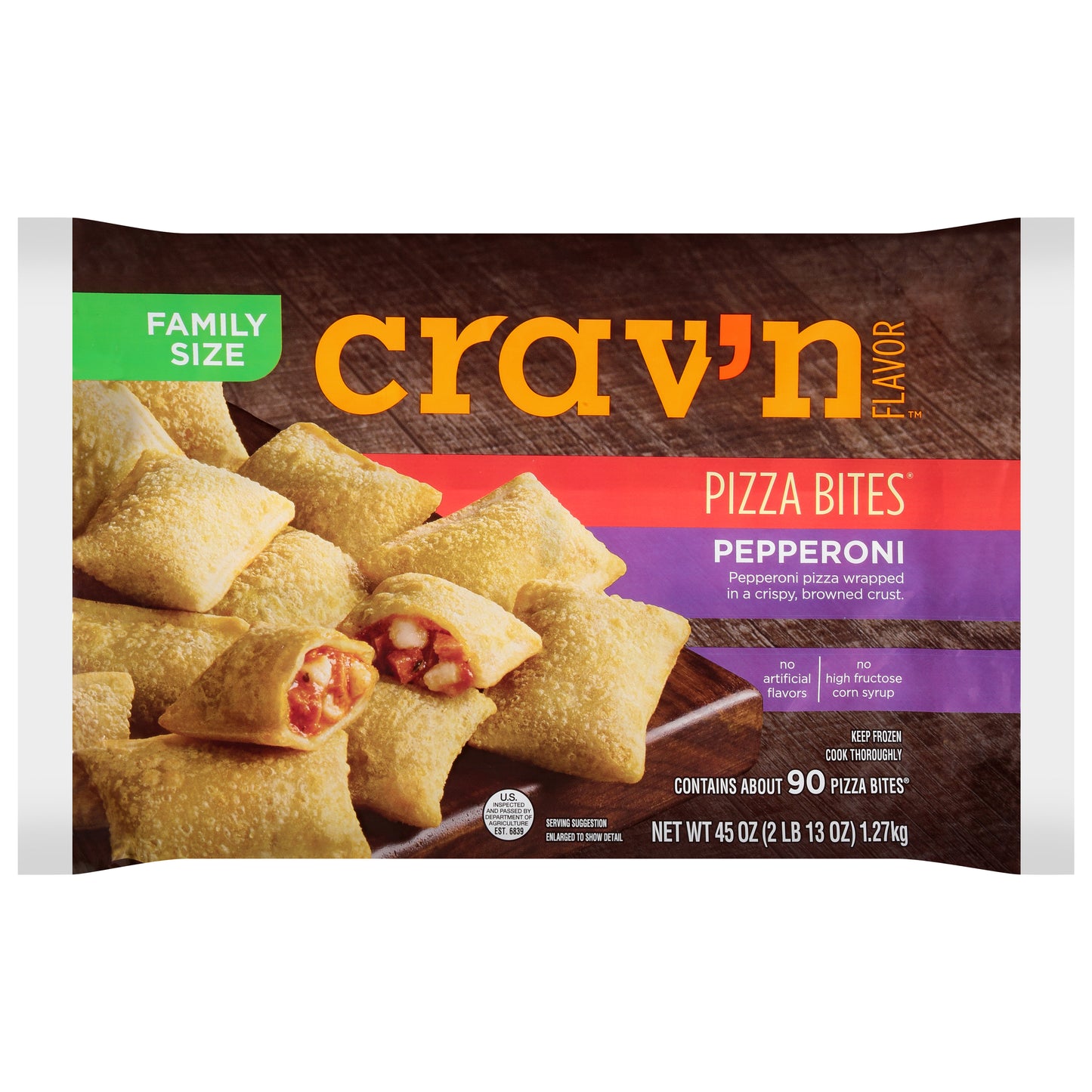 Crav'n Flavor Family Size Pepperoni Pizza Bites 45 oz