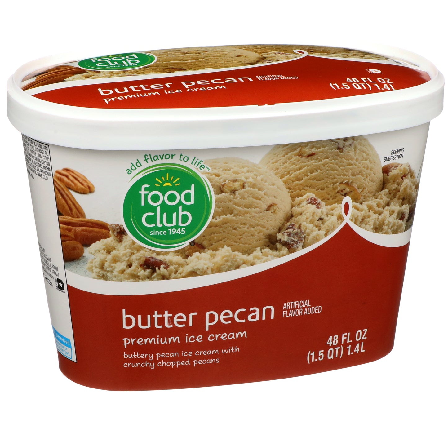 Buttery Pecan Premium Ice Cream With Crunchy Chopped Pecans