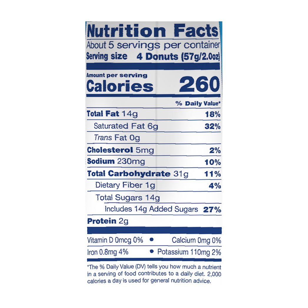 Tastykake Blueberry Mini Donuts, Shareable Blueberry Flavored Powered Donuts, 10 oz Bag