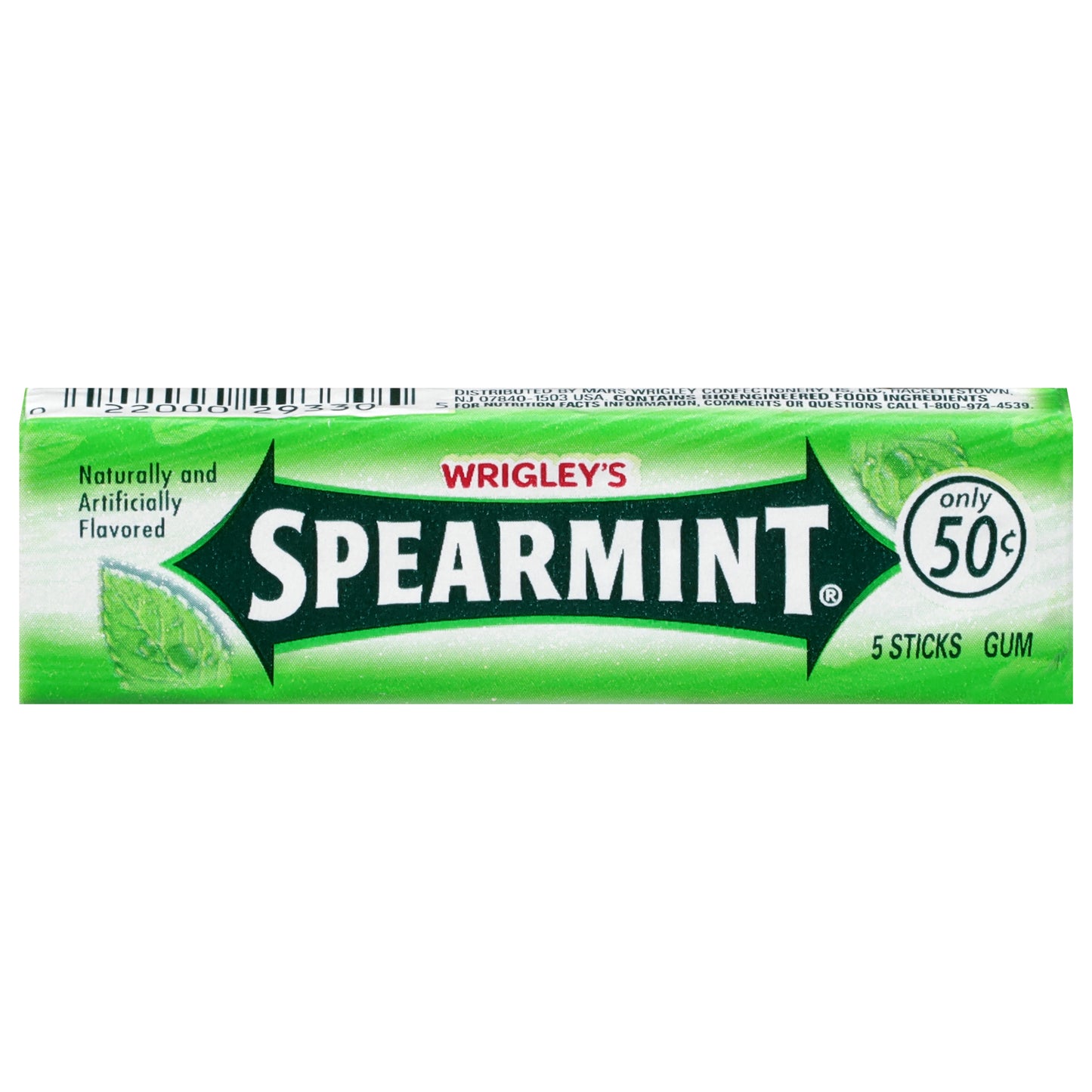 Spearmint Gum 5 Sticks