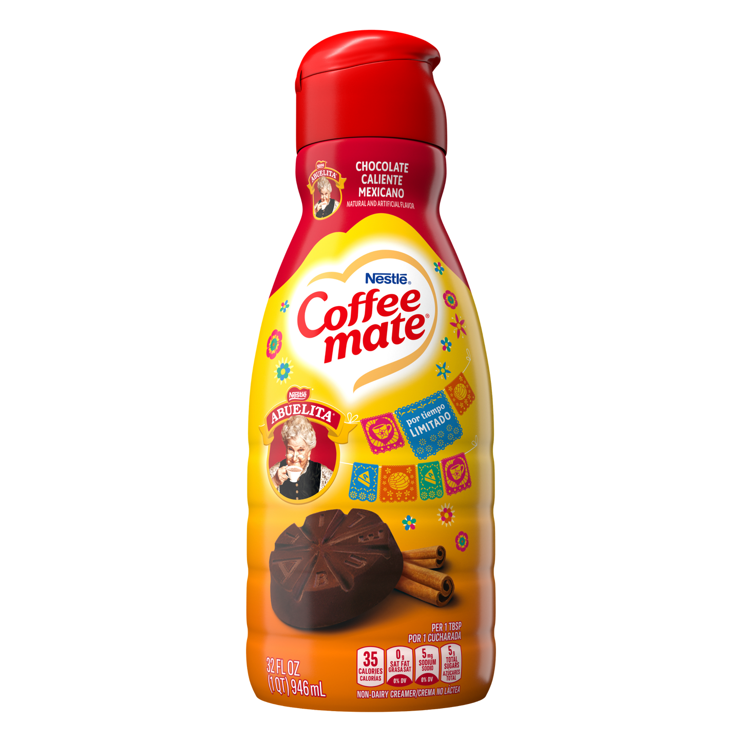 NESTLE COFFEE MATE Liquid Creamer Abuelita 32floz Bottle