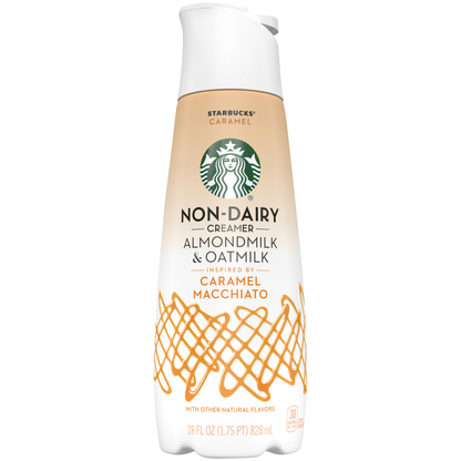 STARBUCKS Almond Oat Milk Creamer Caramel Macchiato 28floz Bottle