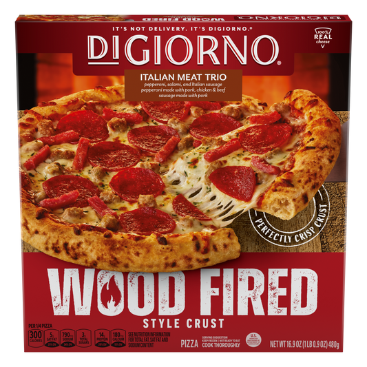 DiGiorno Wood Fired Italian Meat Trio Frozen Pizza 12 in 16.9 oz Box