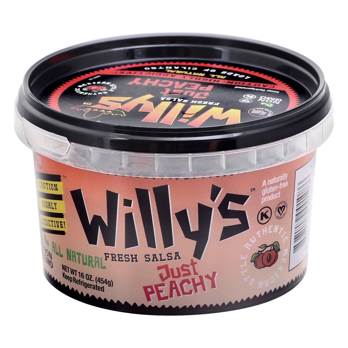 Willy's Just Peachy Salsa 16 oz