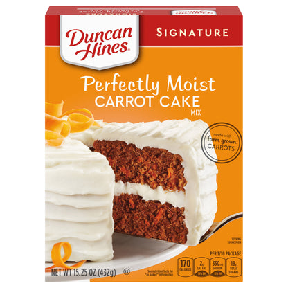 Duncan Hines Signature Perfectly Moist Carrot Cake Mix, 15.25 OZ